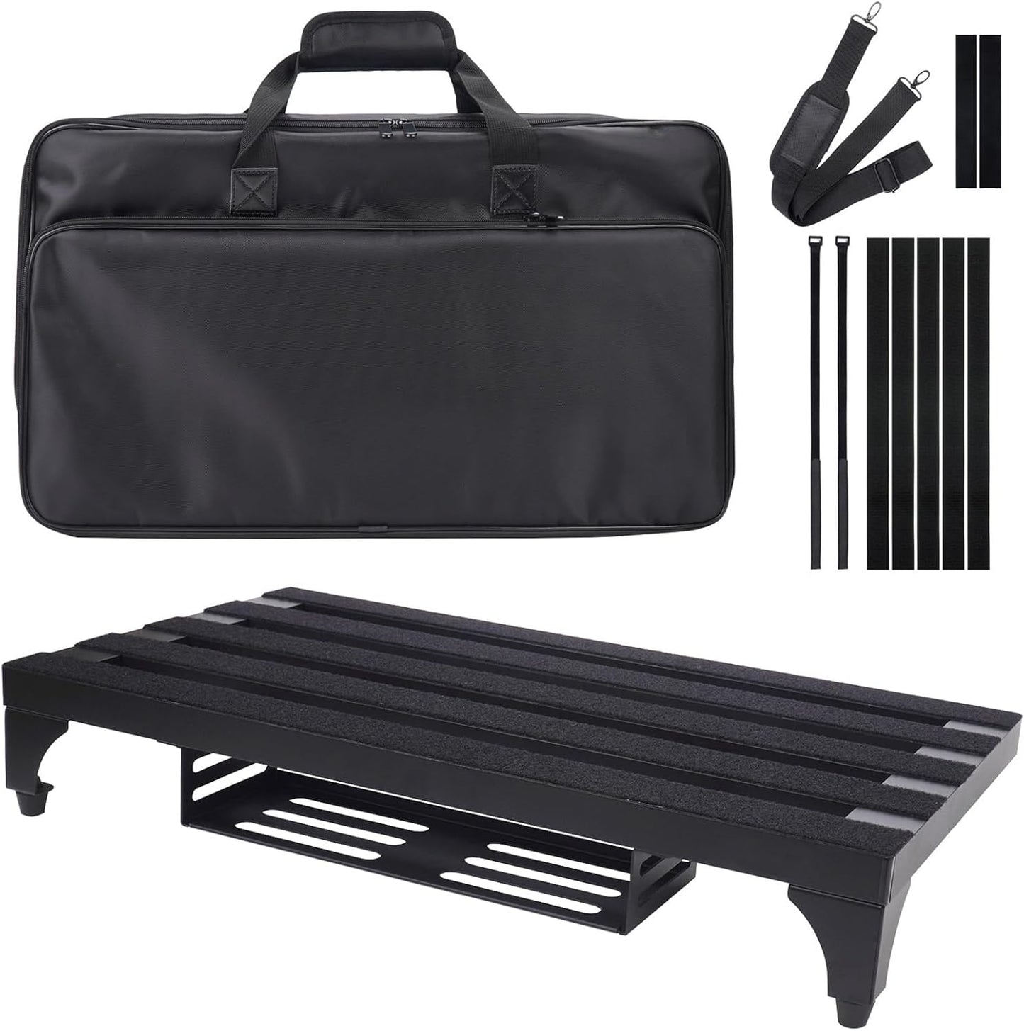 22 x 12.5 Aluminum Alloy Guitar Pedal Board with Carry Bag