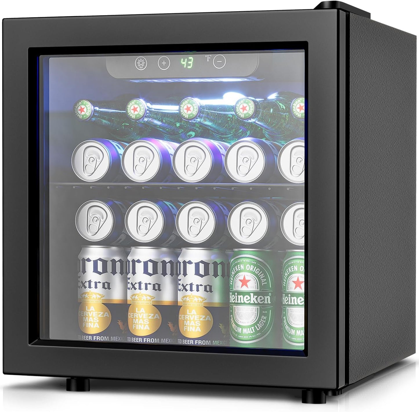 50 Can Beverage Refrigerator Cooler for Home Bar and Office