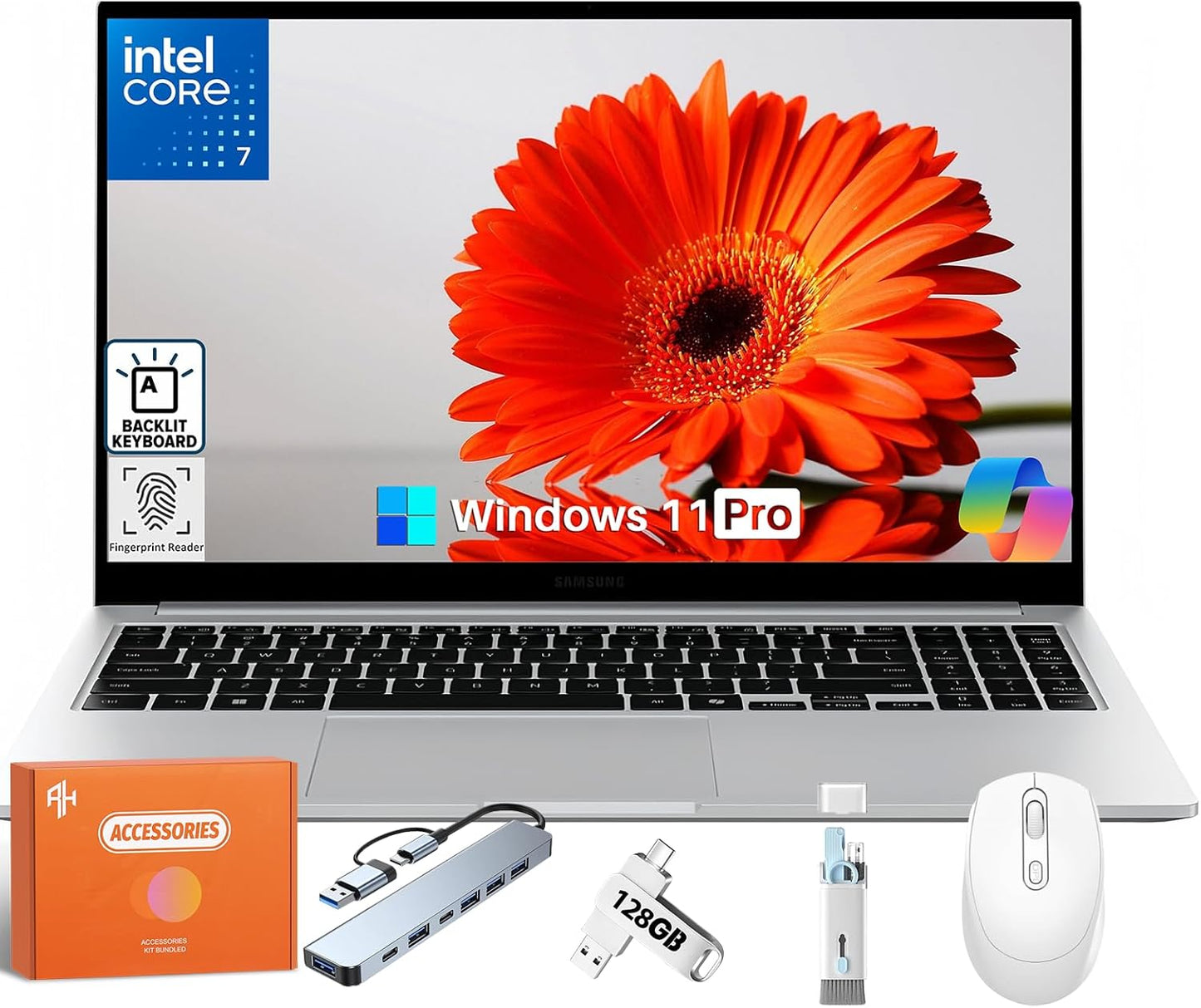 Samsung Galaxy Book4 Business Laptop with AI and 15.6 FHD Display