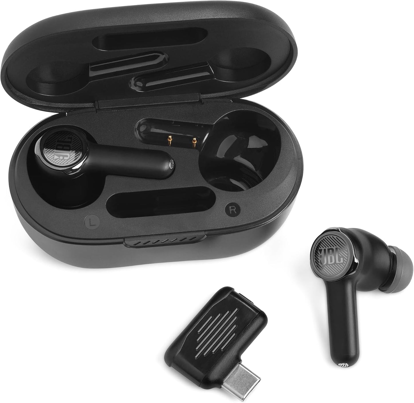 JBL Quantum TWS - Wireless Noise Cancelling Earbuds, Fast Pair, Dual Source & Clear Sound