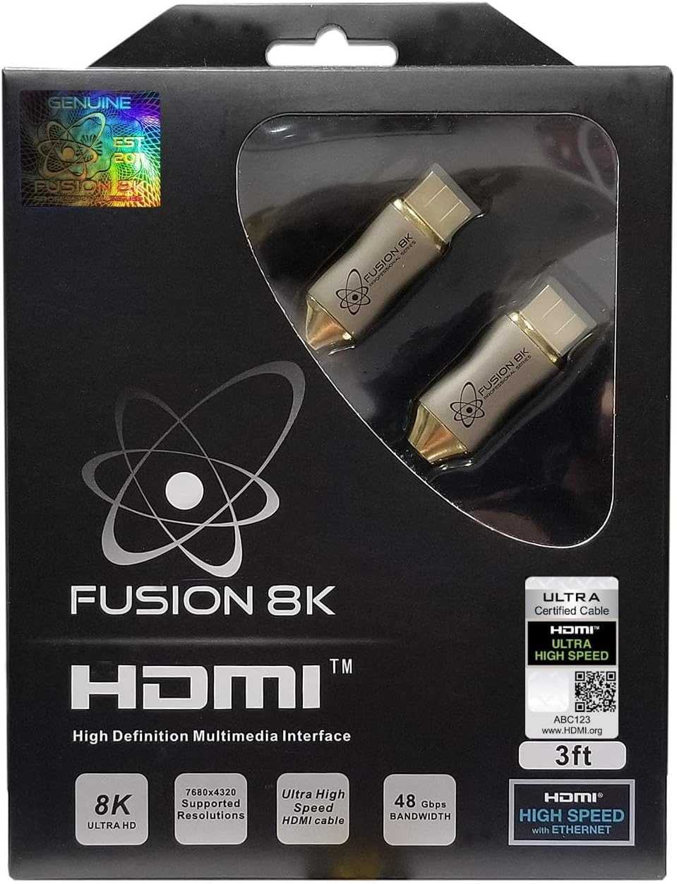 HDMI 2.1 Certified Cable for 10K 8K and 4K Gaming Experience