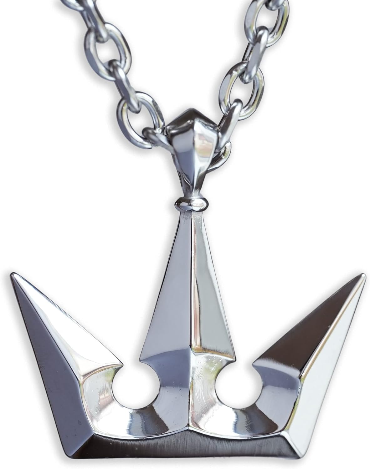 Stainless Steel Two-Sided Kingdom Heart Roxas Cross Necklace