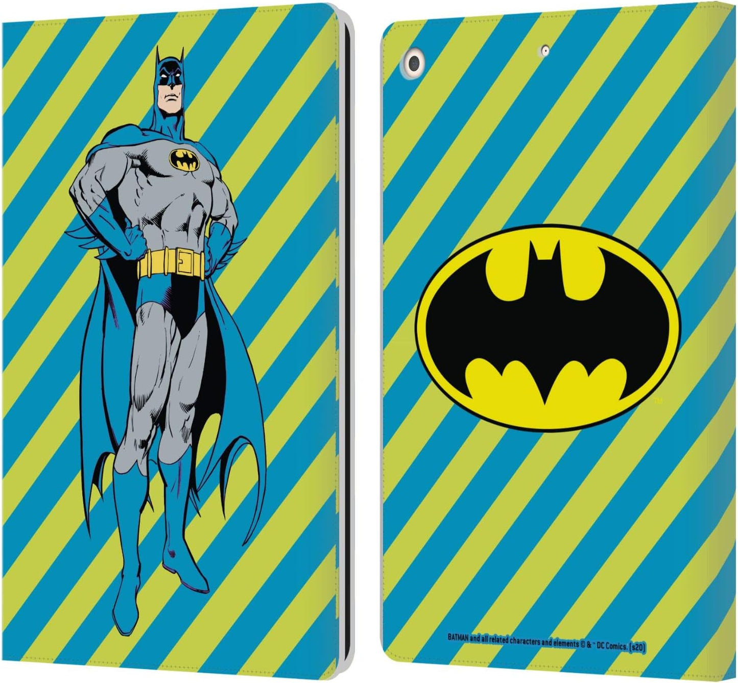 Batman DC Comics Vintage Leather Wallet Case for iPad 10.2