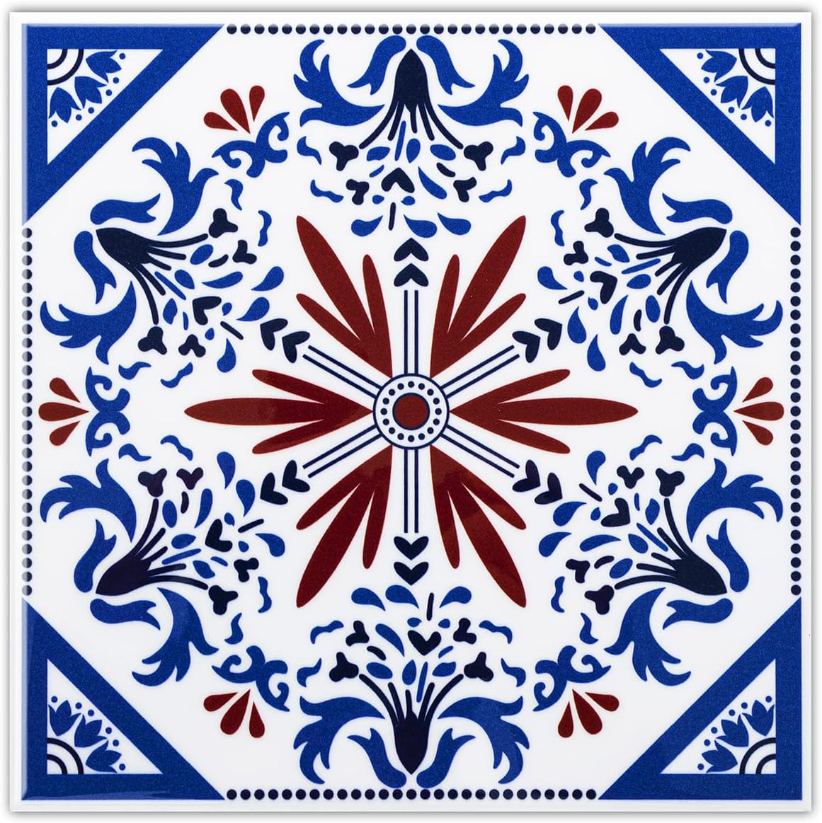 DICOFUN 32 Colorful Talavera Mexican Tile Peel and Stick Backsplash