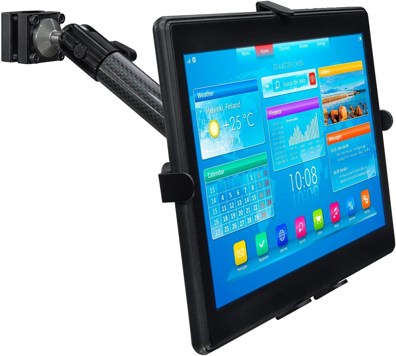 Premium Car Headrest Tablet Holder for iPad, Galaxy, Fire Tablets