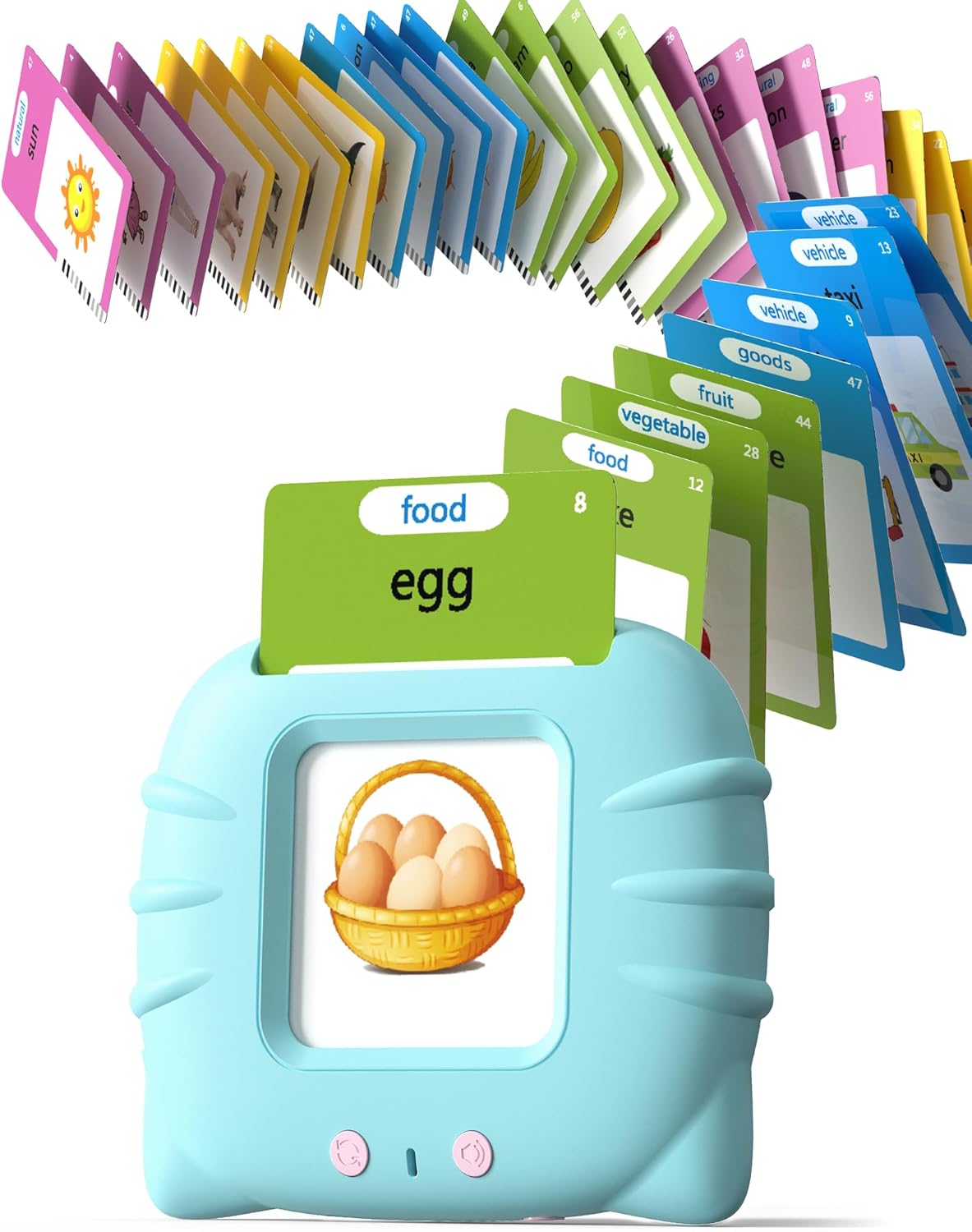 Interactive Toddler Flash Cards - 224 Words, Speech Therapy, Autism, Montessori - Airbition Toy