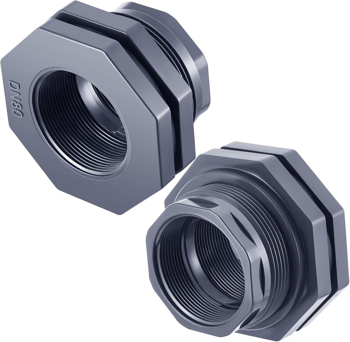 3 Inch PVC Bulkhead Fitting for Water Tanks and Aquariums