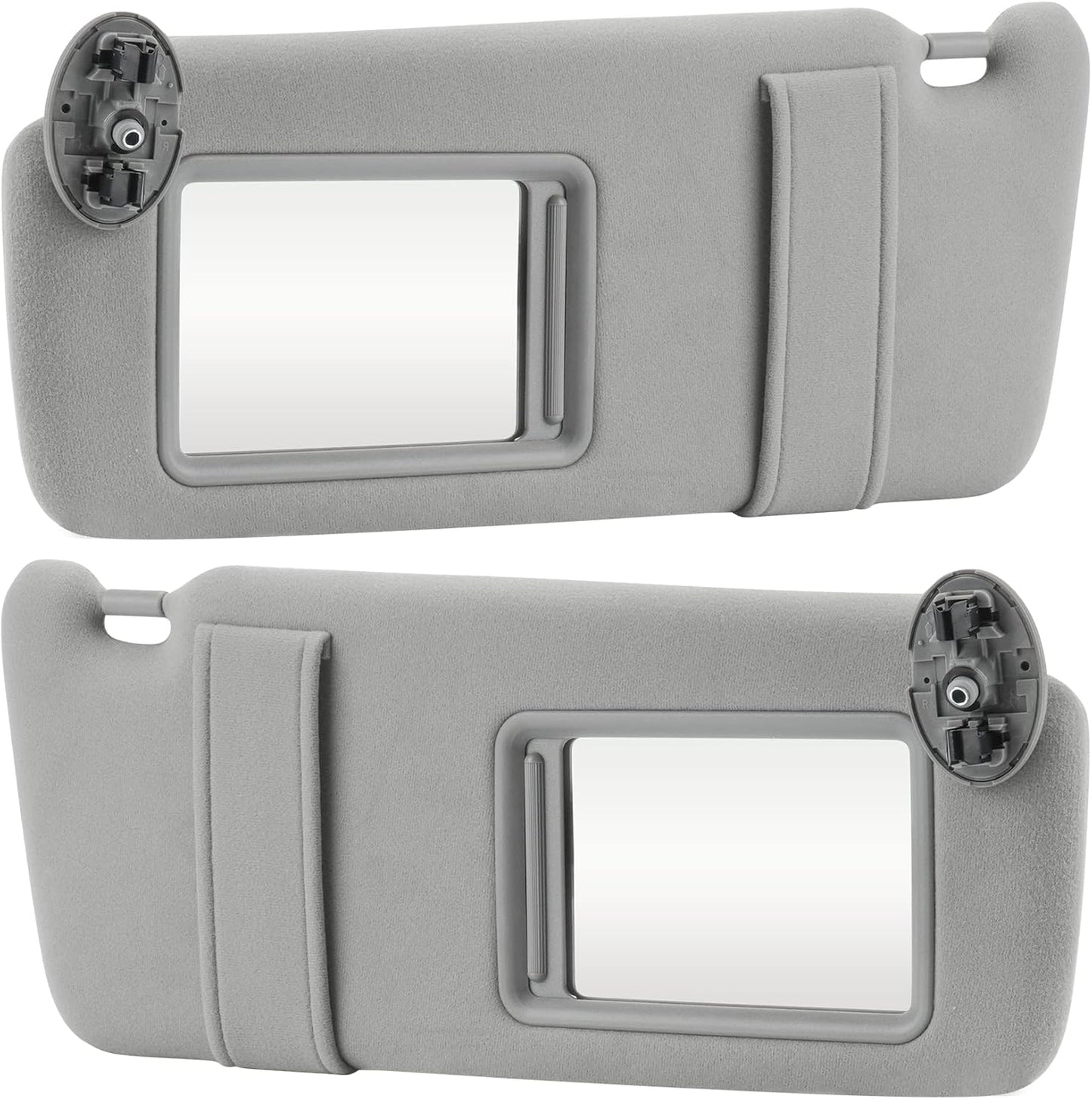 Gray Driver Left & Passenger Right Side Sun Visor Replacement