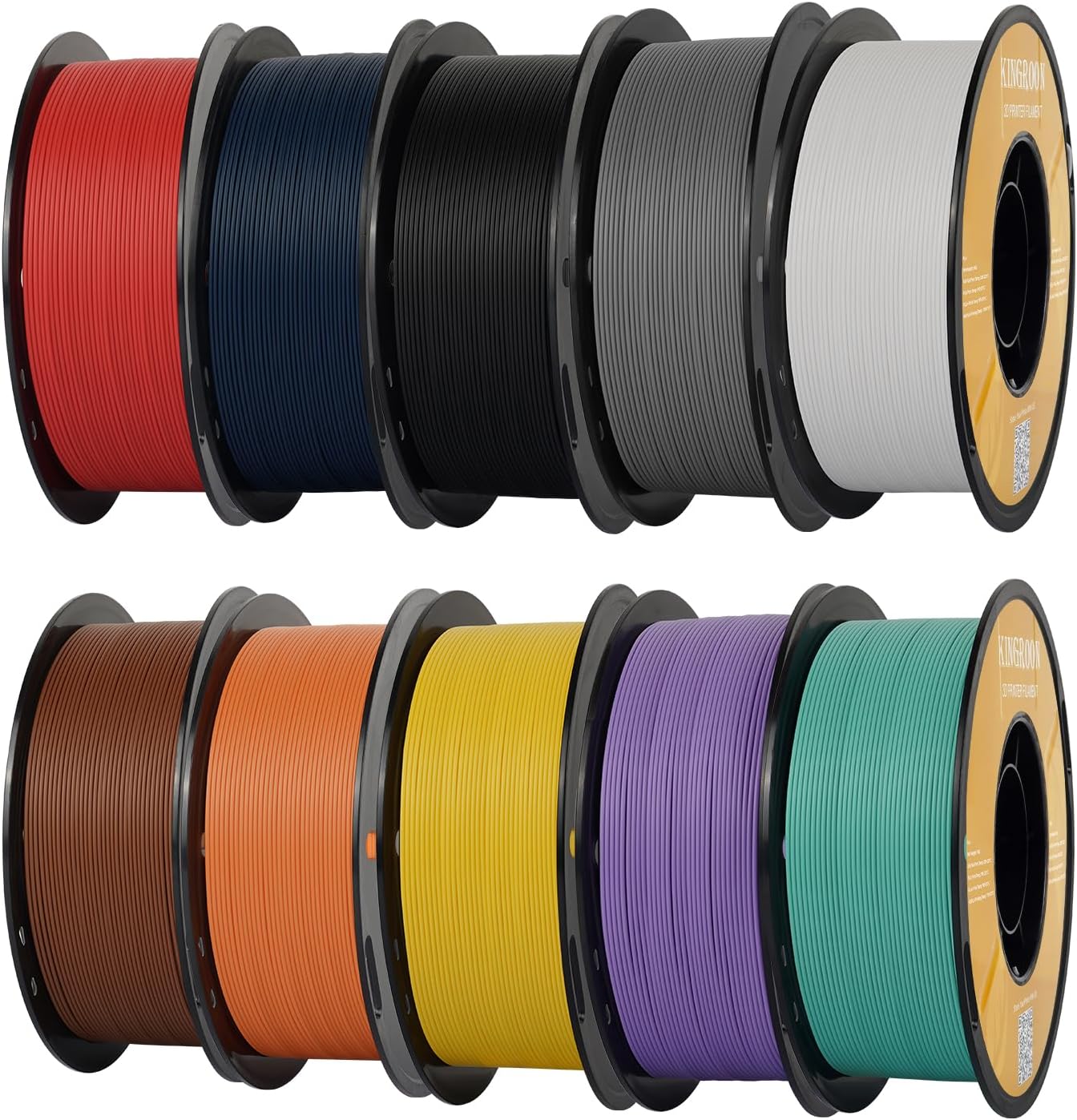 Kingroon Matte PLA Filament 1.75mm for Smooth 3D Printing
