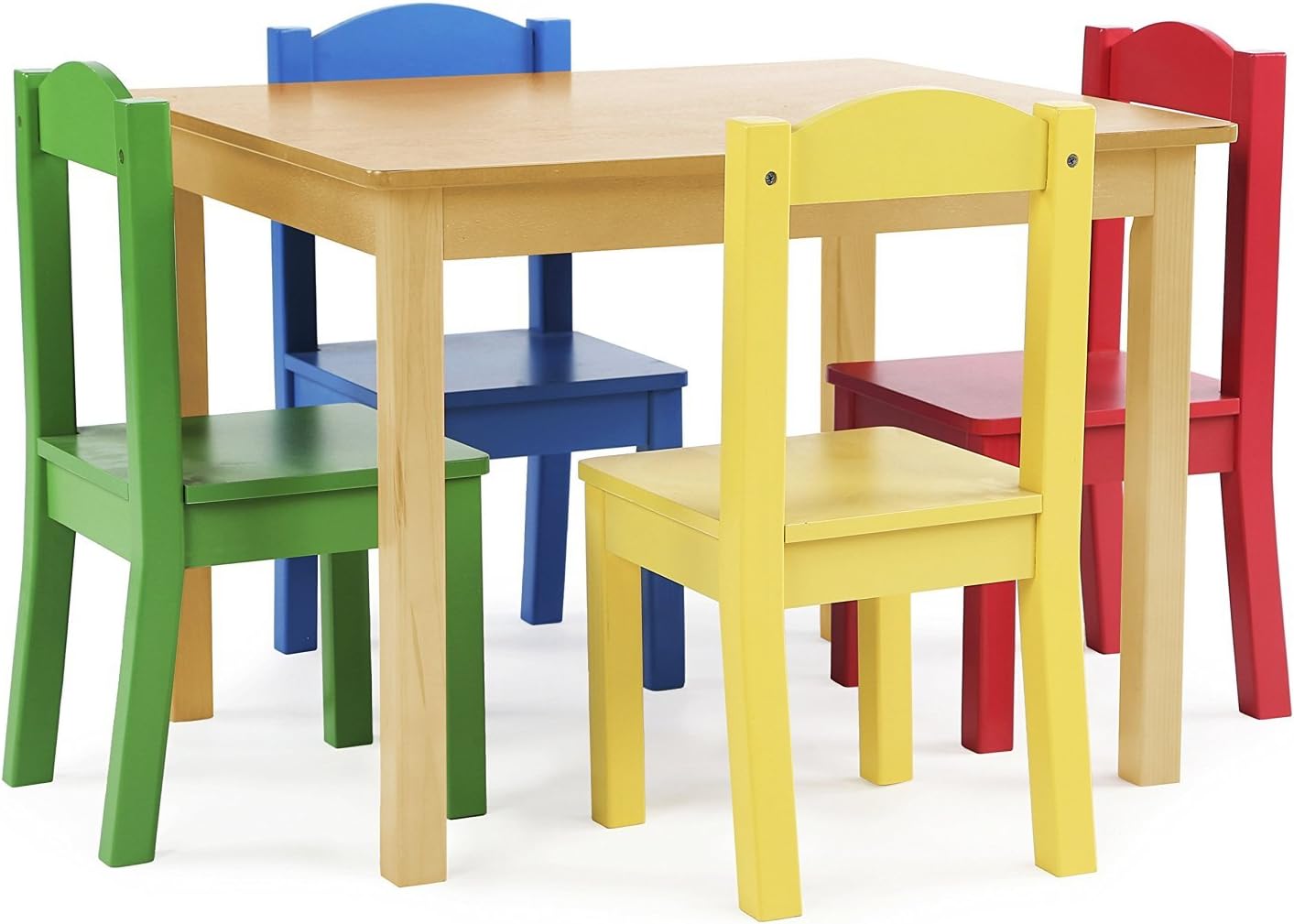 Humble Crew Kids Wooden Table and Chairs Set for Arts and Crafts