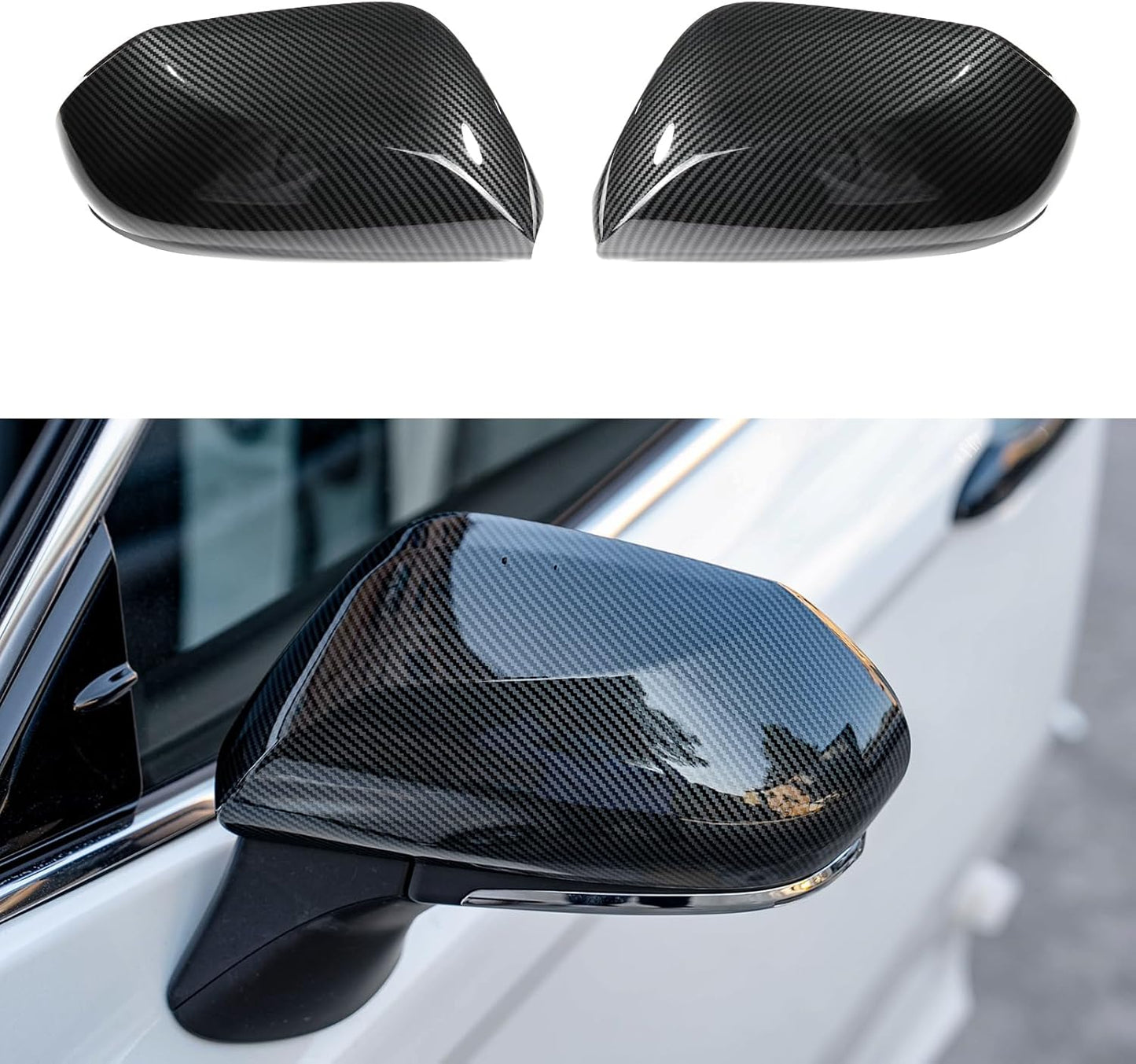 CKE Compatible Toyota Camry 2018-2025 Carbon Fiber Mirror Covers