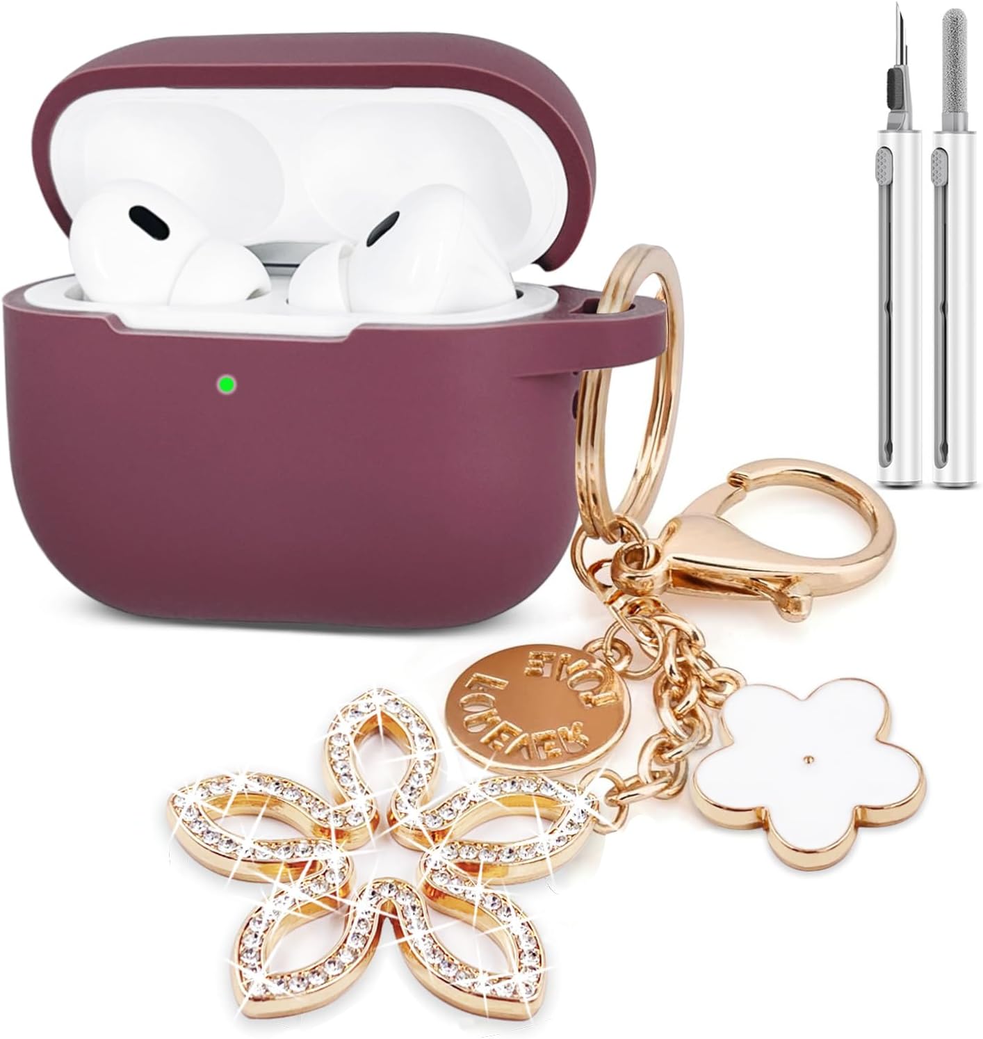 Smokey Mauve AirPods Pro Case with Cleaner Kit - KOUJAON