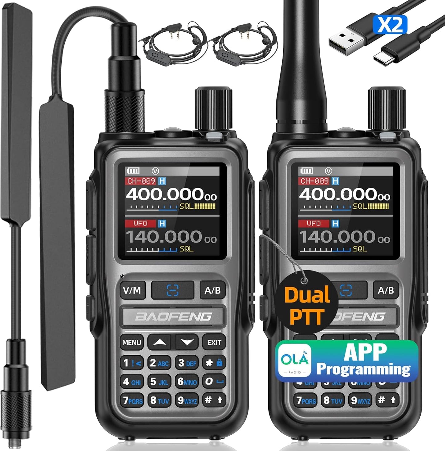 Baofeng UV-5R Mini Ham Radio: Long Range Two Way Communication
