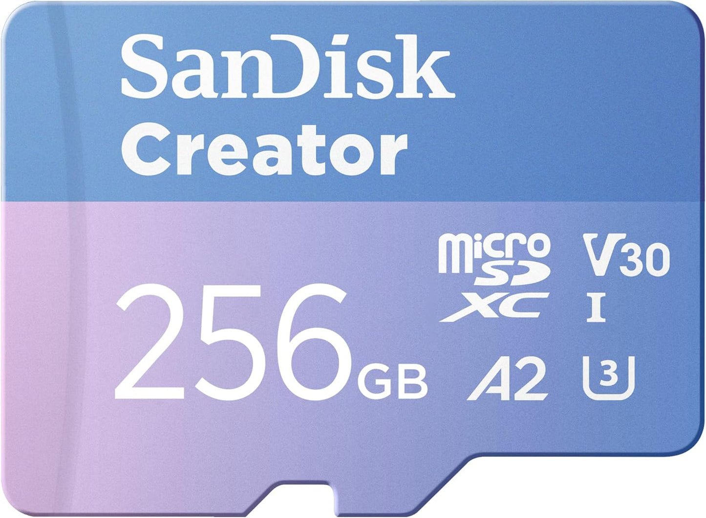 SanDisk 256GB Creator microSD Card for Cameras and Drones