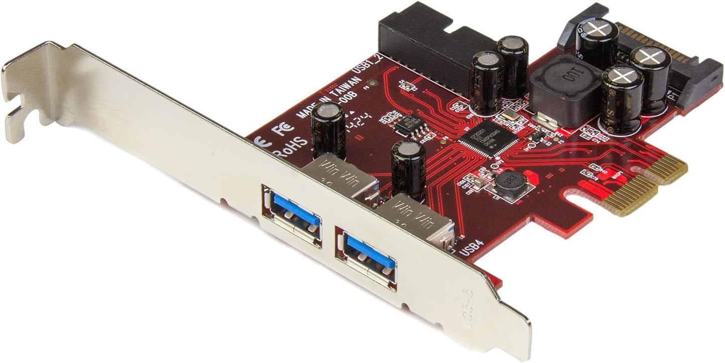 StarTech 4 Port PCI Express USB 3.0 Card for Fast Connections