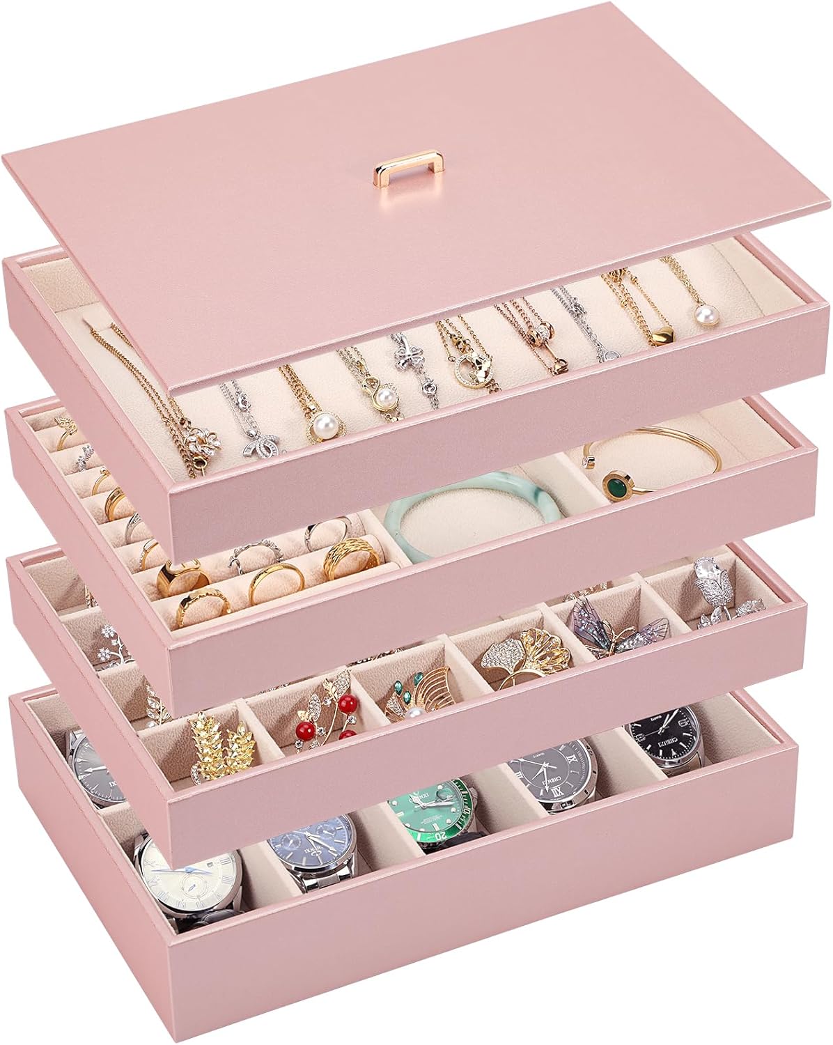 Voova Stackable Jewelry Organizer Tray with Lid Review