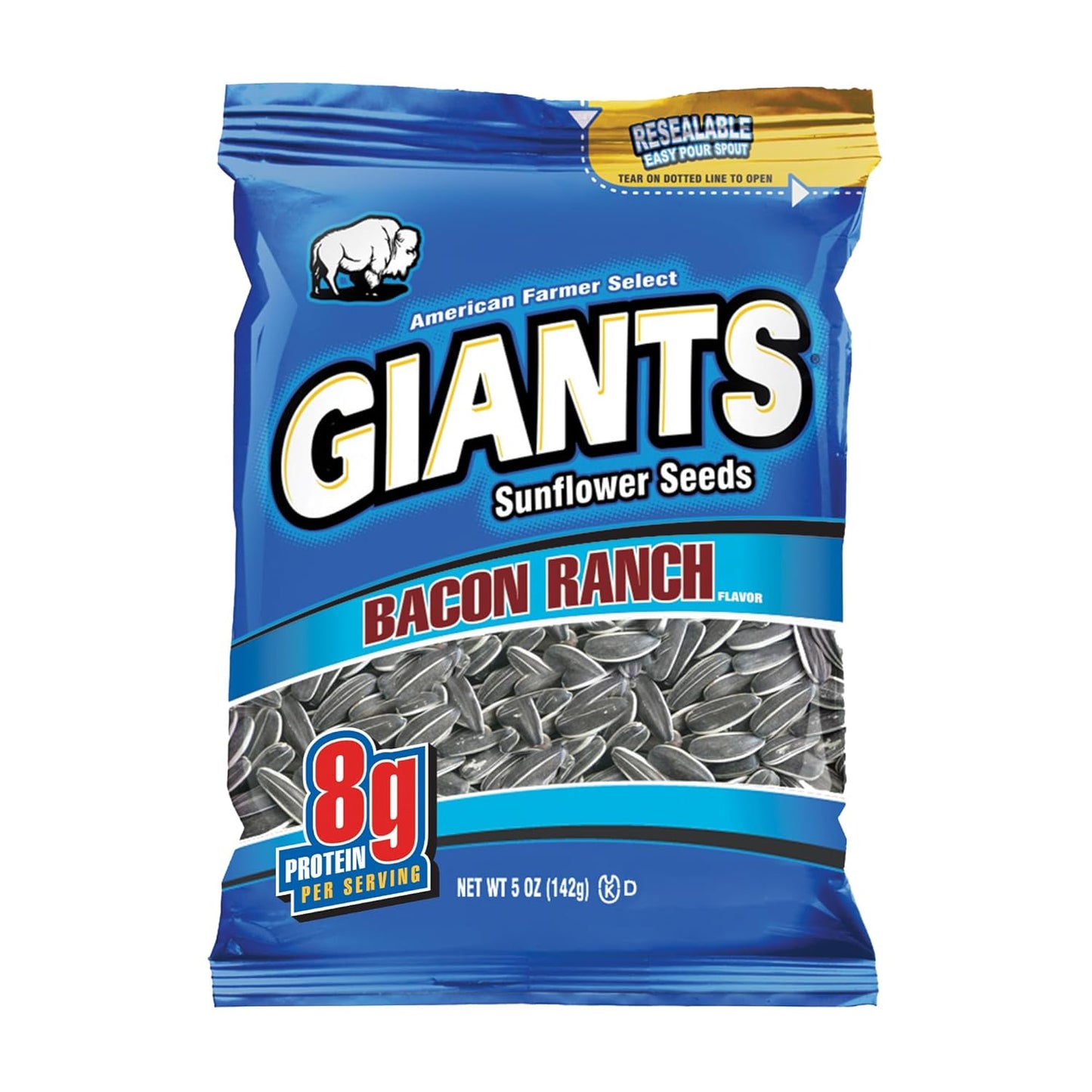Giants Bacon Ranch Sunflower Seeds - Flavorful Snack Pack