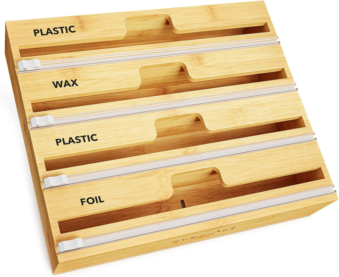 SpaceAid WrapNeat 4 in 1 Wrap Organizer for Kitchen Storage