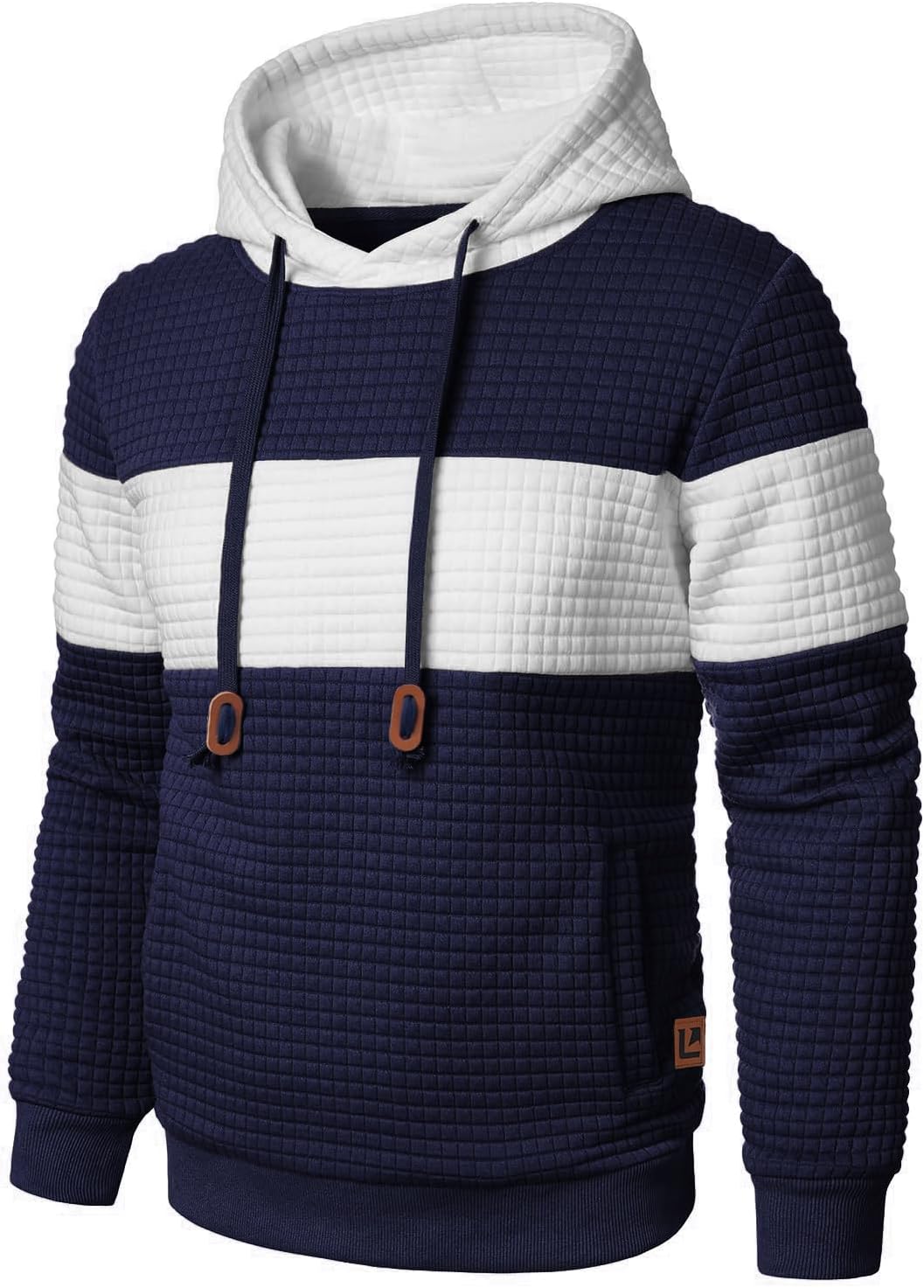 Mens Sweatshirts Long Sleeve Pullover Casual Drawstring Hoodie