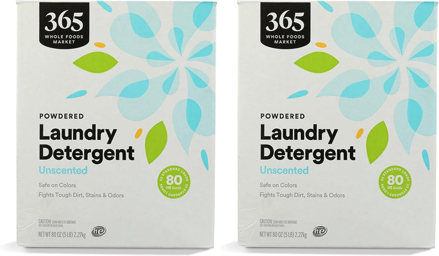Laundry Detergent Powdered Unscented 80 Ounce Pack of 2 Review