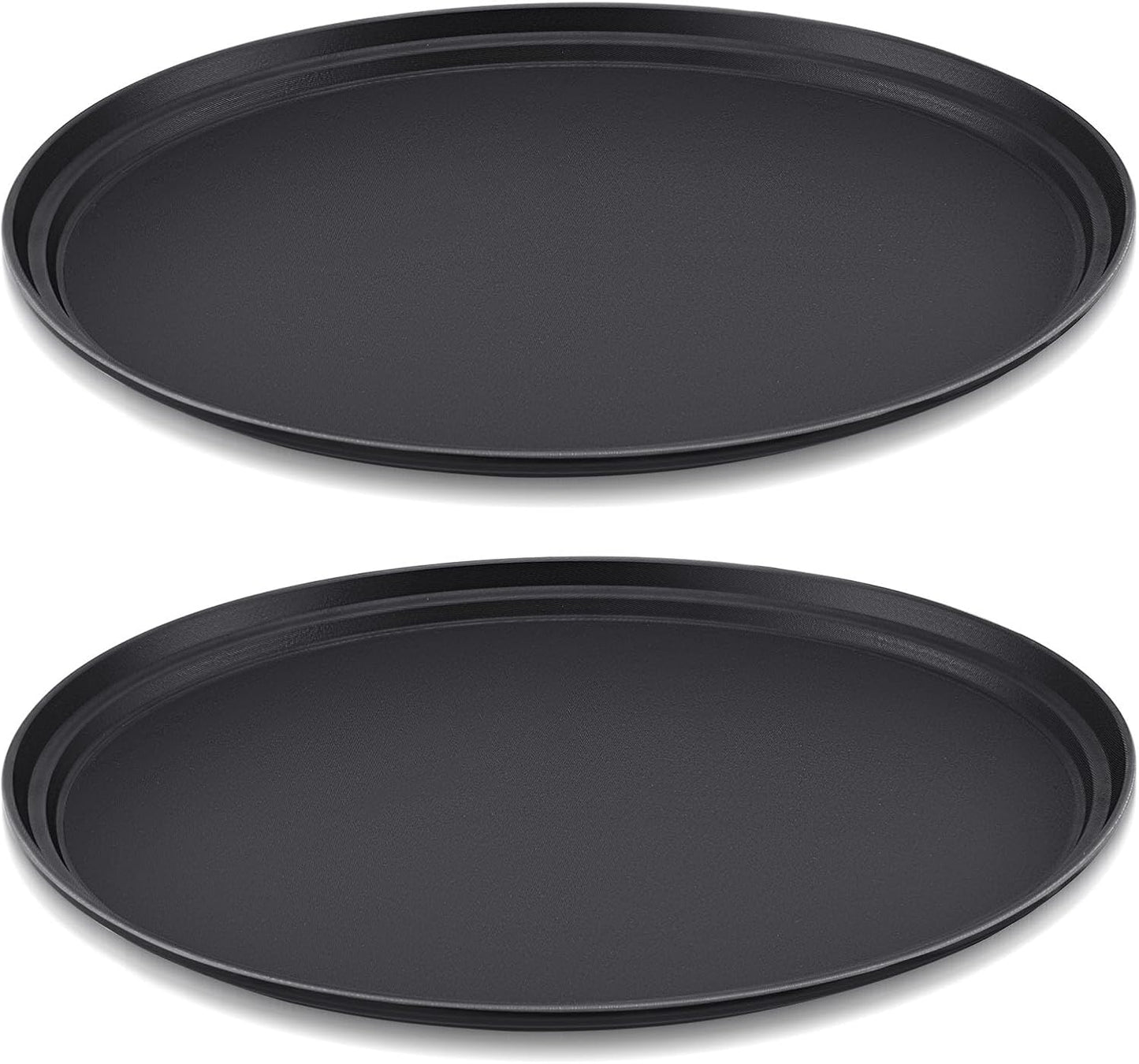 2 Pcs 24 x 29 Inch Non Slip Rubber Lined Serving Trays