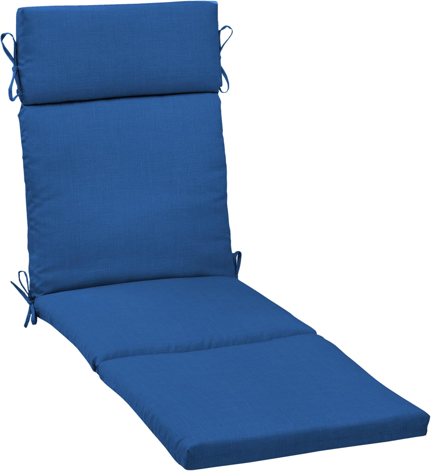 Outdoor Chaise Cushion 21 in x 72 in Weather-Proof Cobalt Blue