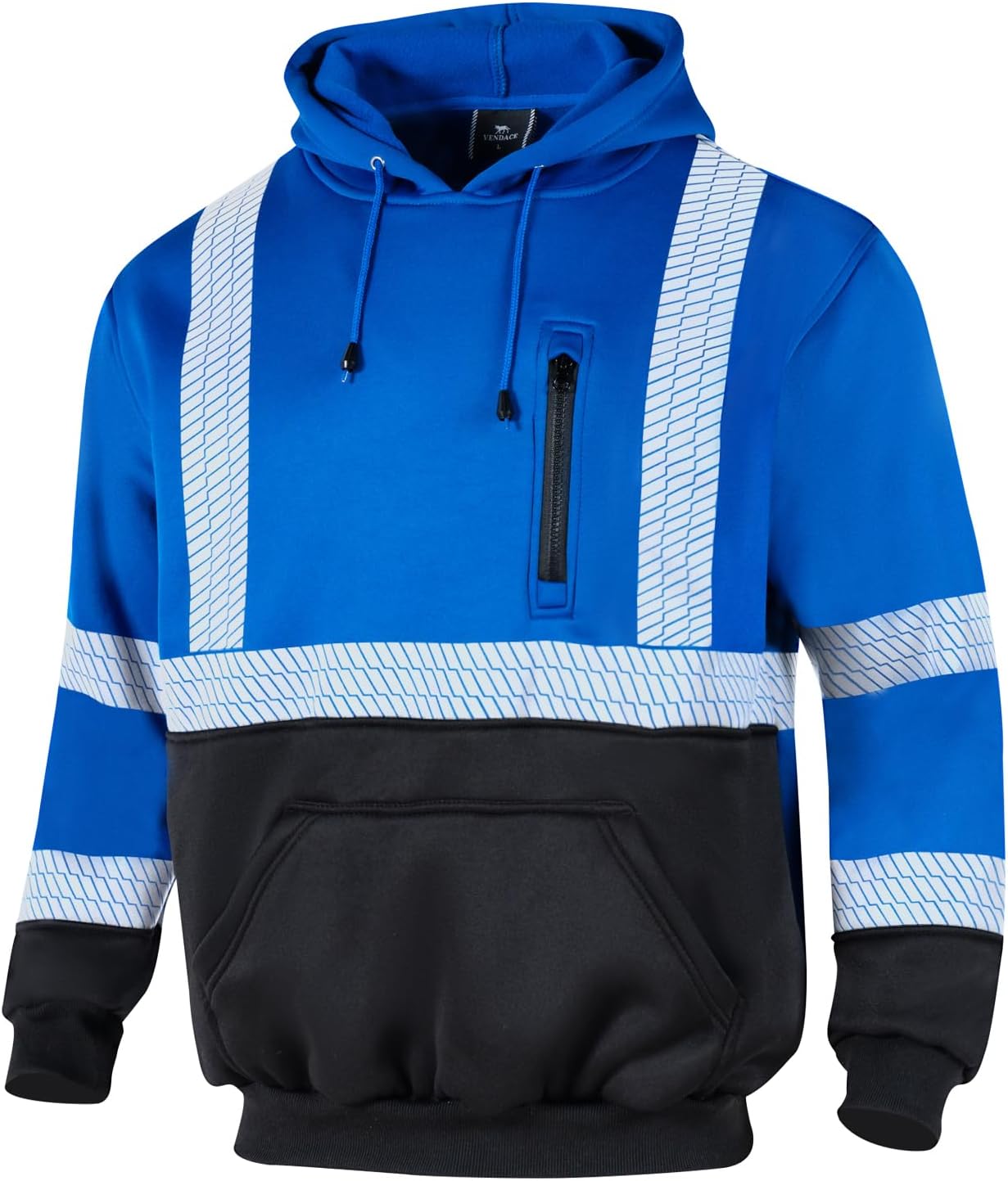 High Visibility Reflective Safety Fleece Sweatshirt Hoodie XL