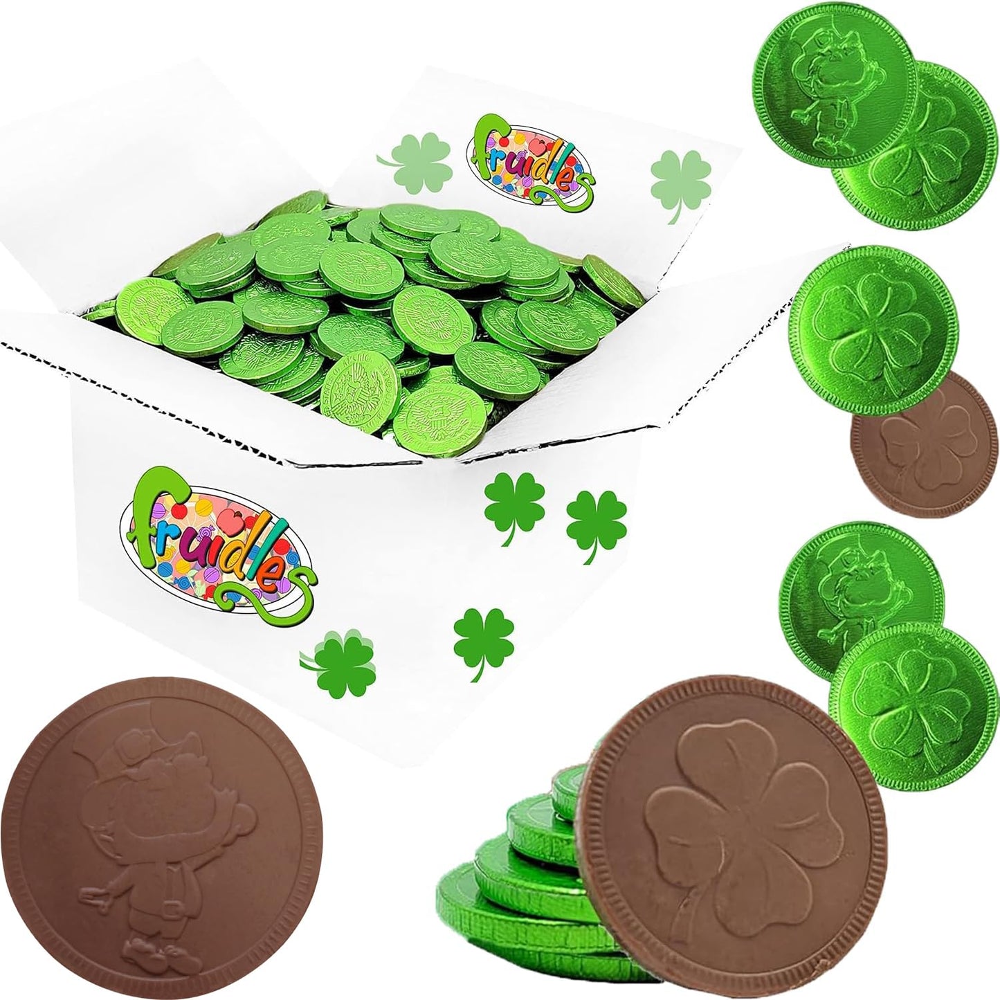 Saint Patrick's Day Chocolate Green Coins for Festive Celebrations