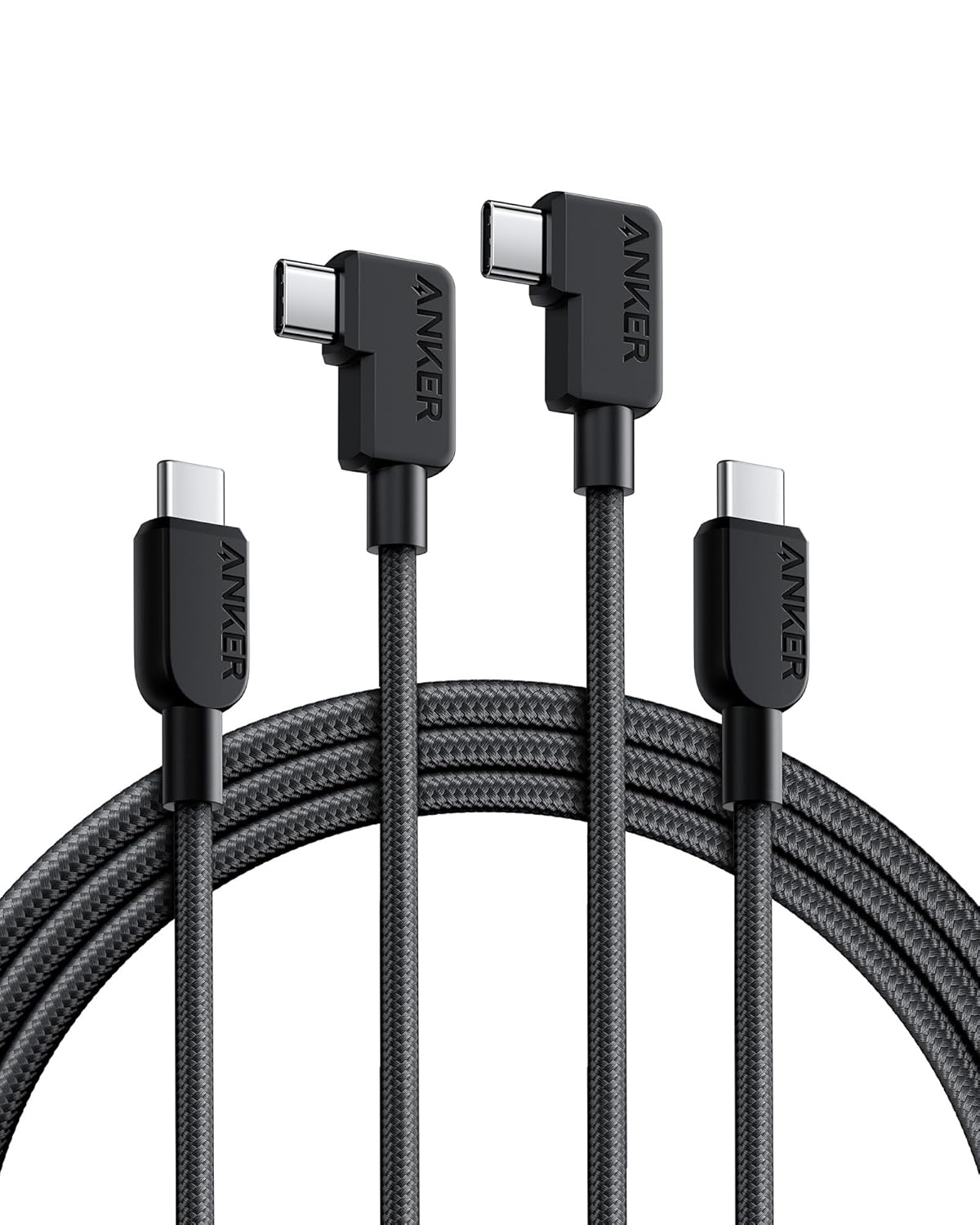 Anker 6ft Right Angle USB C Cable - Fast Charging for iPhone & More