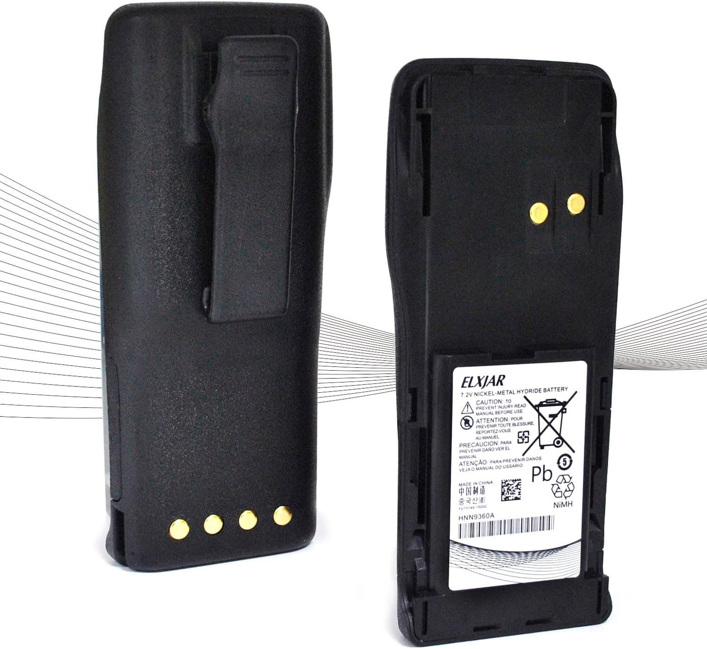 High-Capacity 7.2V 1800mAh Ni-MH Battery for Motorola GP350