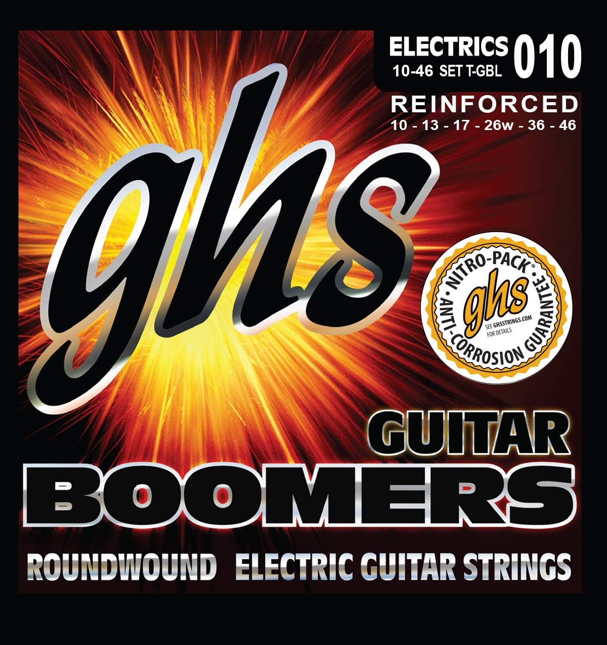 GHS Guitar Boomers Electric Strings, Light Gauge 10-46