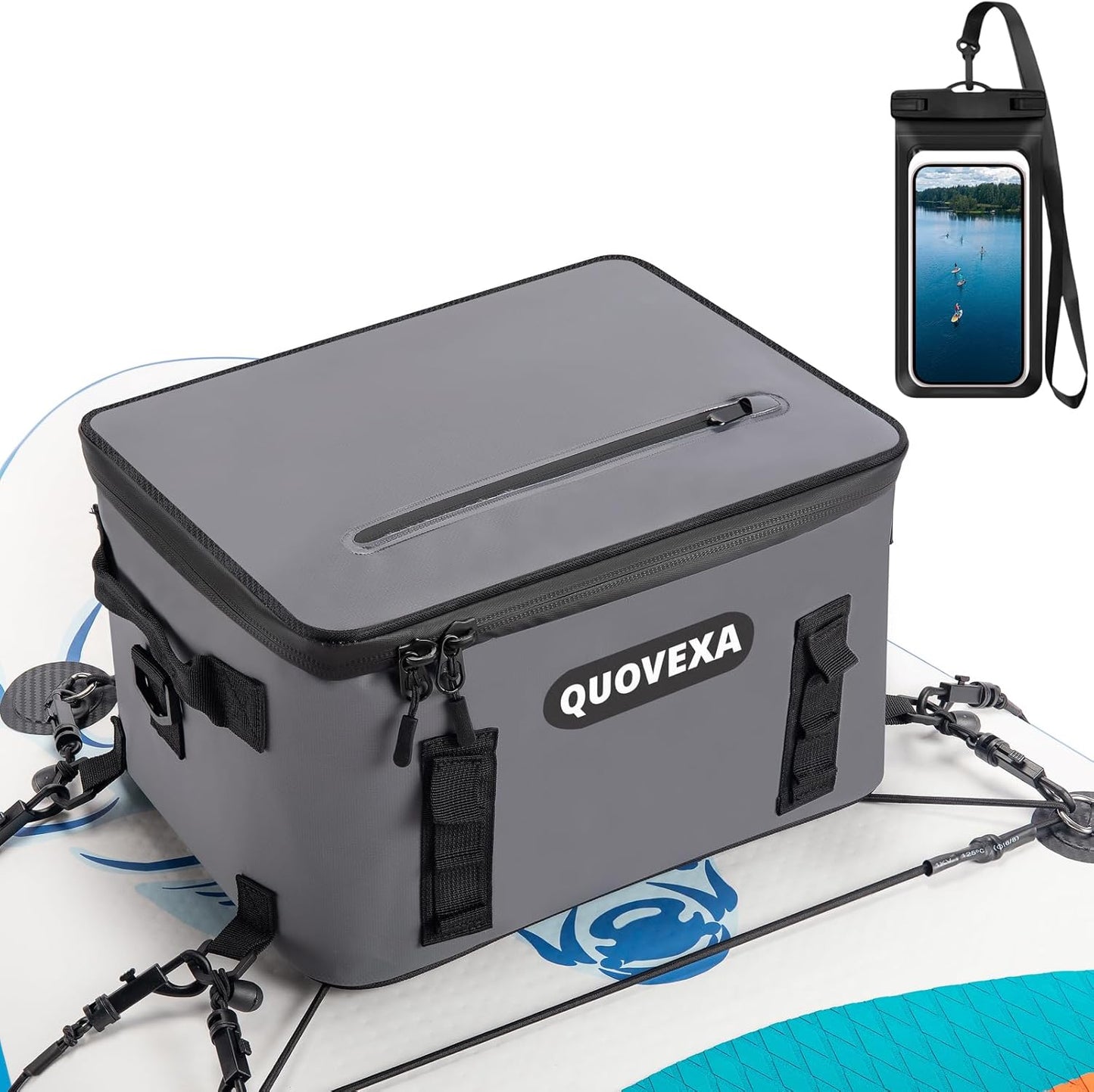 Paddle Board Cooler Bag with 4 Pockets for Drinks and Snacks