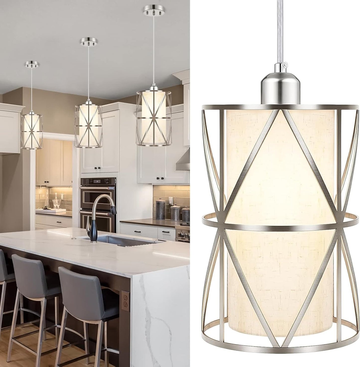Modern Pendant Lights for Kitchen Island - Adjustable Height Design