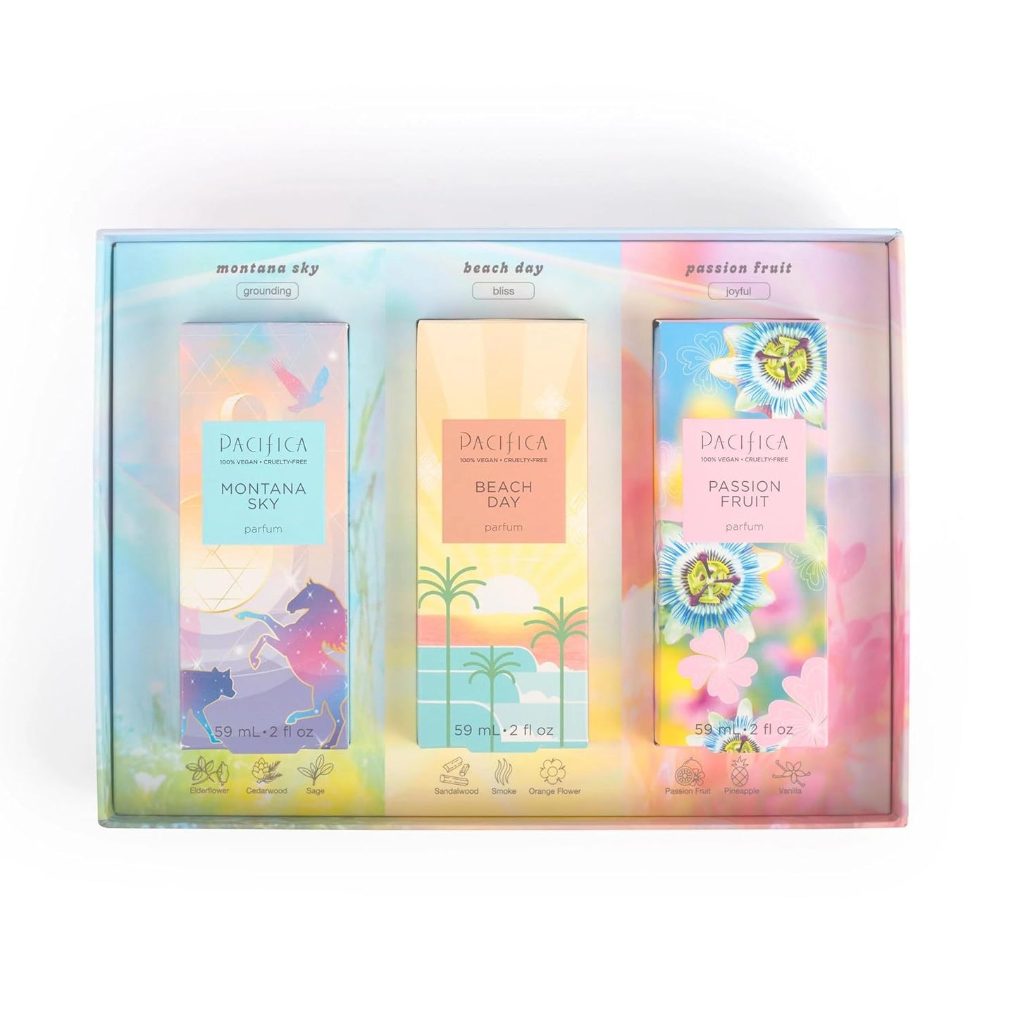 Pacifica Iconic Scents Gift Box - Nature-Inspired Fragrance Set