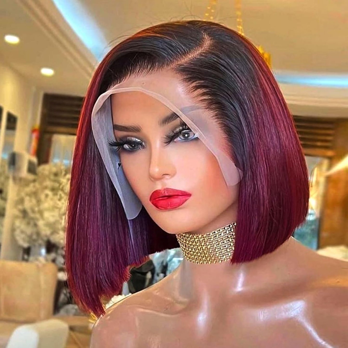Bob Wig Human Hair 13x4 HD Lace Frontal Short Straight Wigs