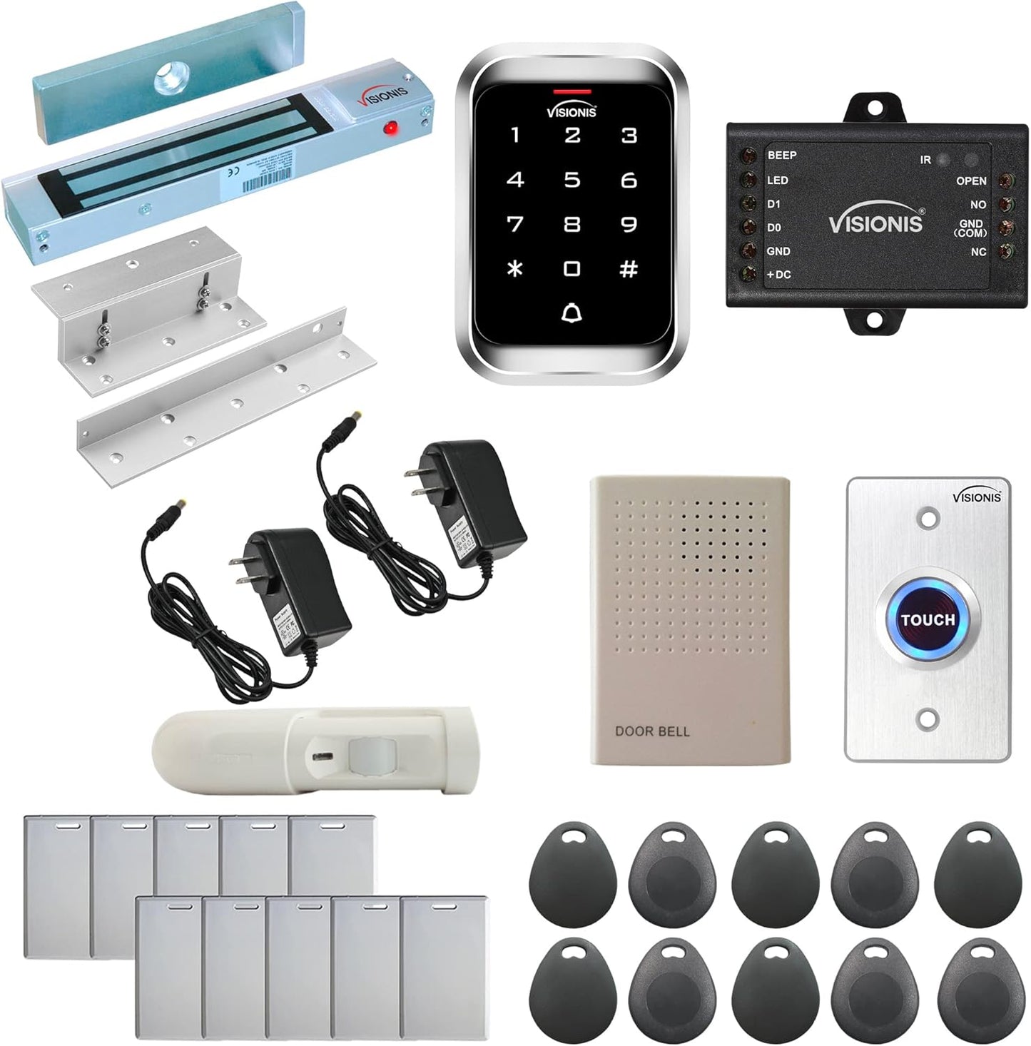 Visionis FPC-5282 One Door Access Control Kit with Maglock