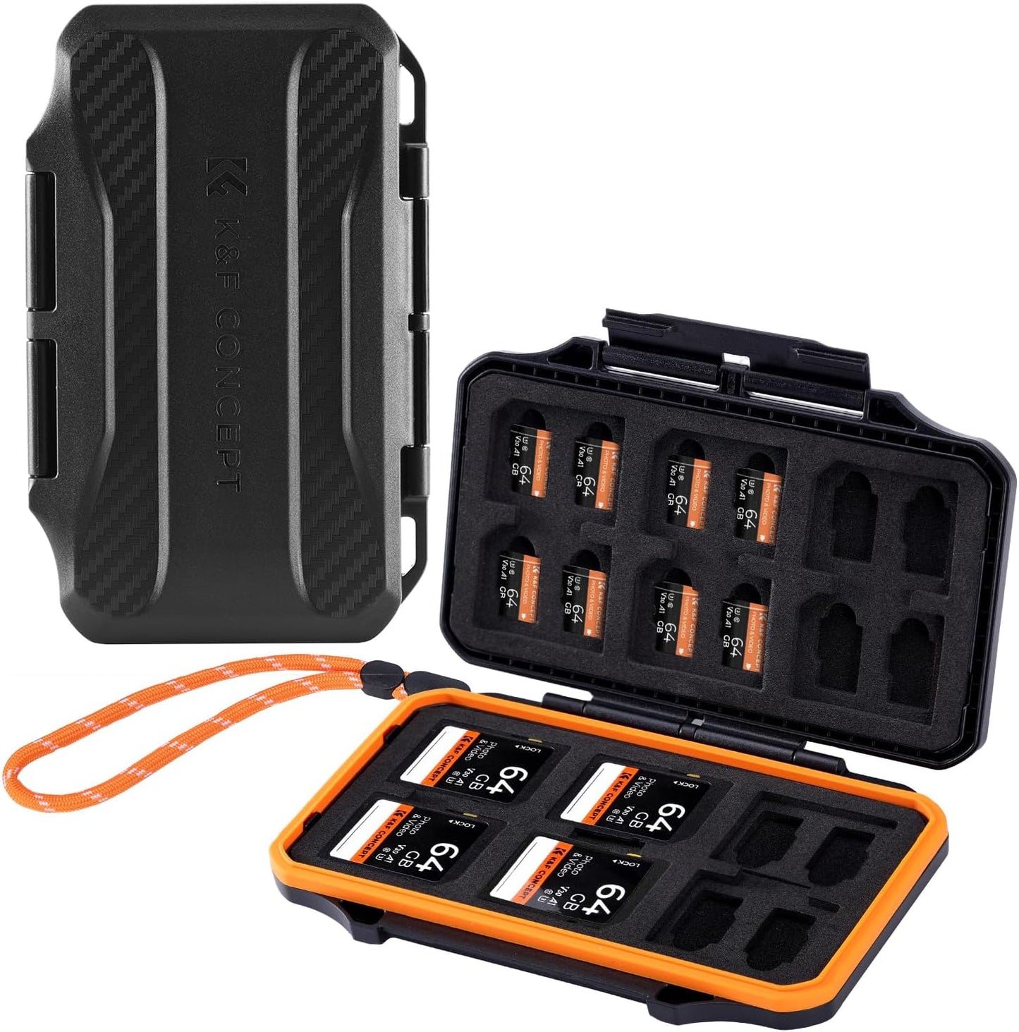 K&F Concept SD Card Case - Securely Holds 36 Cards