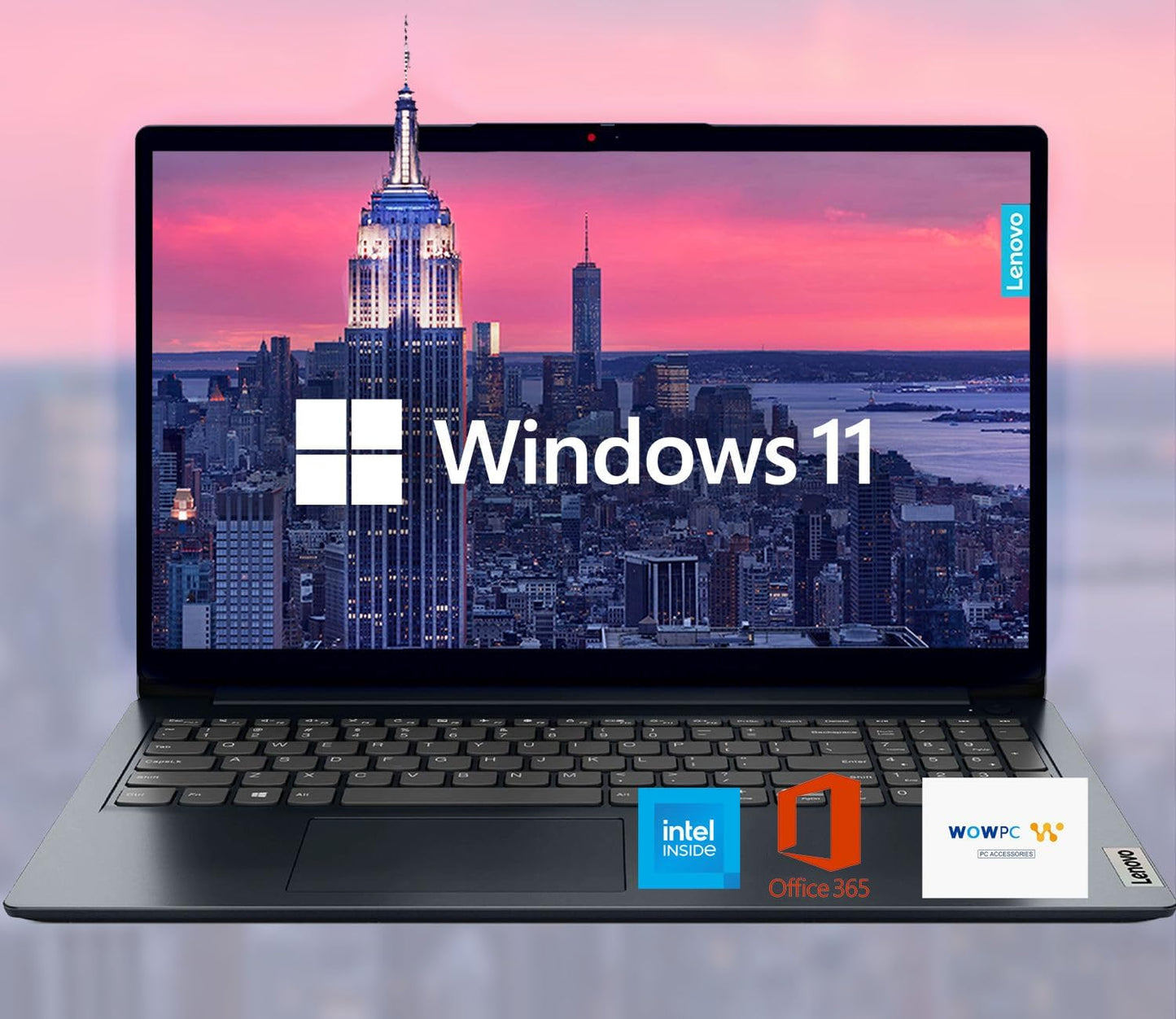 Lenovo IdeaPad 15.6 HD Anti-Glare Laptop with Microsoft 365