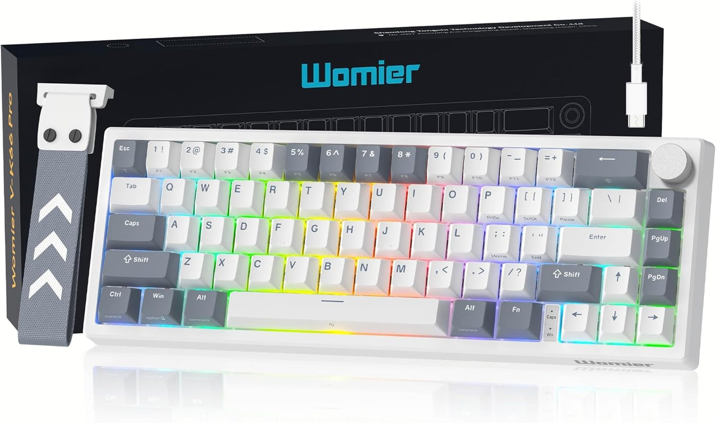 Womier VK66 PRO 60% Gaming Keyboard: RGB Mechanical Delight