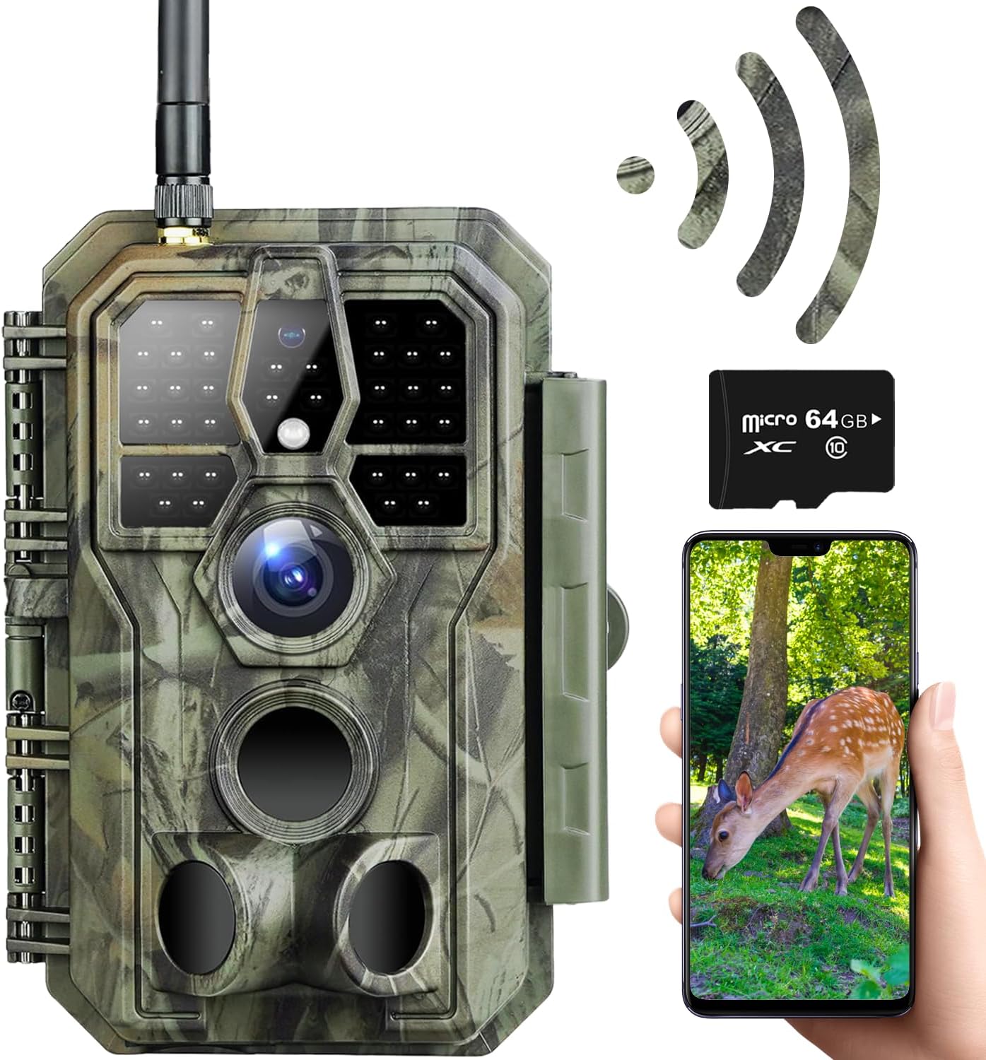 32MP WiFi Trail Camera w/ Night Vision