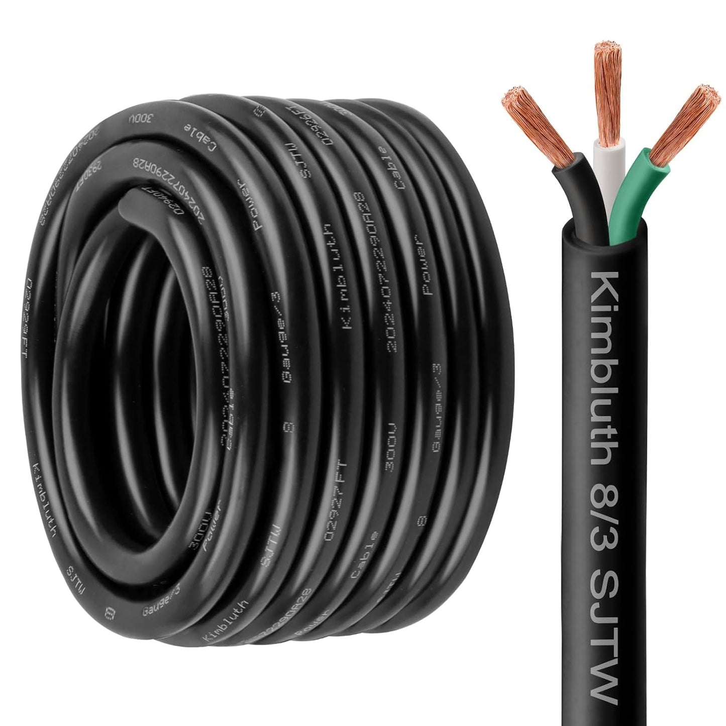 8 Gauge 3 Conductor Wire for Heavy Duty Outdoor Power Use