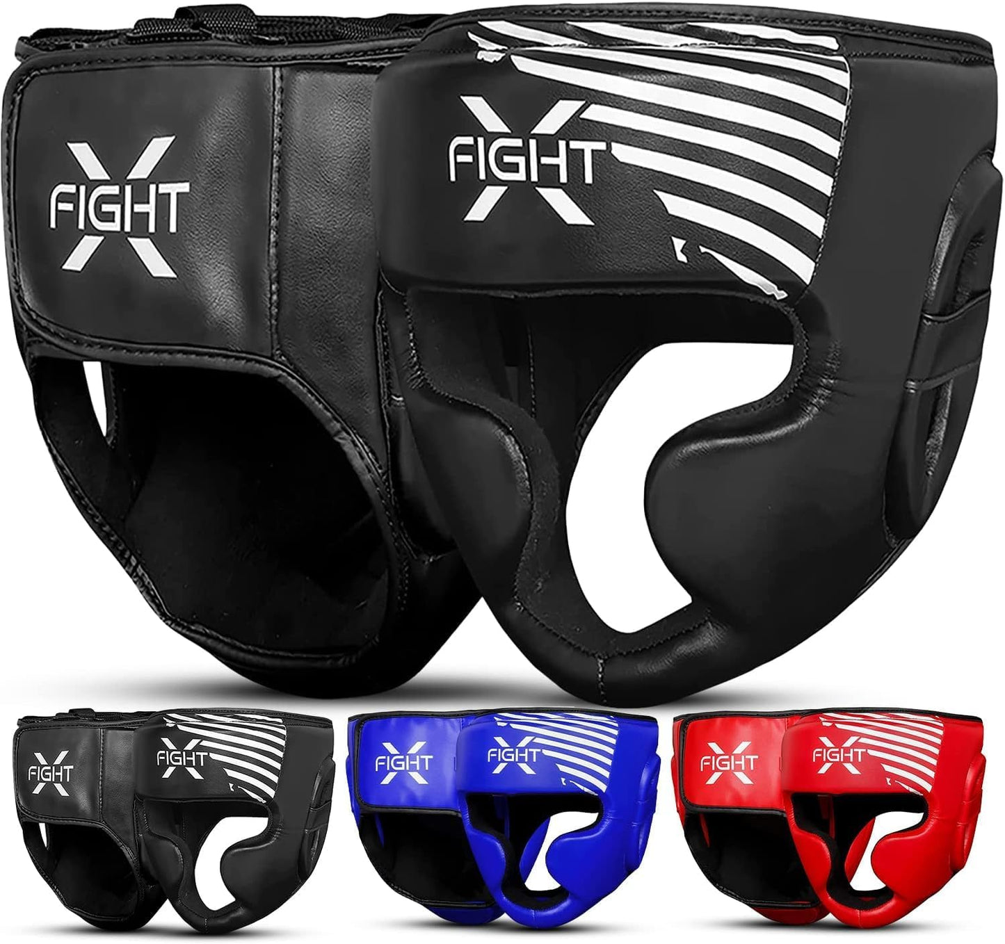 FightX Synthetic Leather Boxing Headgear - Ultimate Protection!
