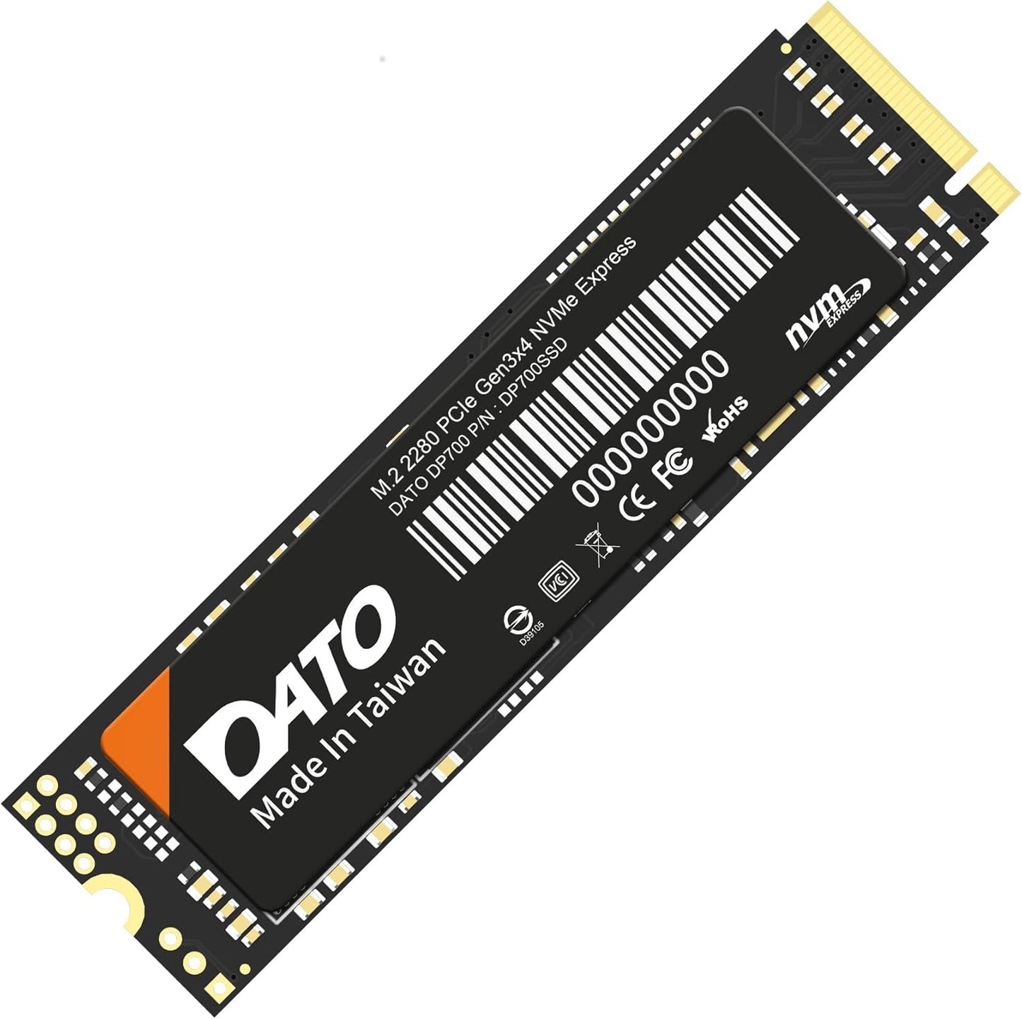 DATO M.2 512GB SSD - High Speed PCIe Gen3 x4 Internal Drive