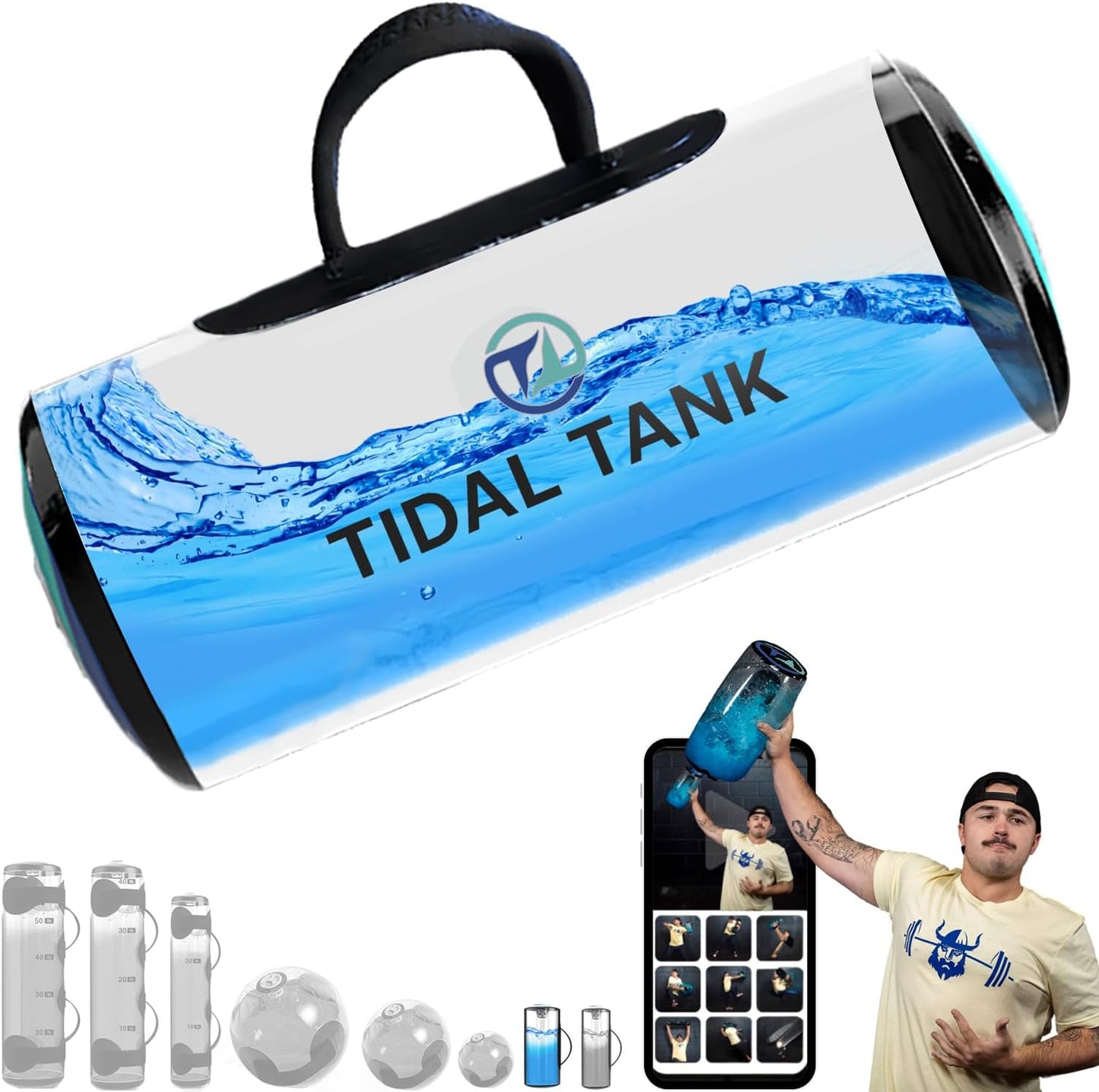 Tidal Tank Adjustable Aqua Bag for Ultimate Full Body Workout