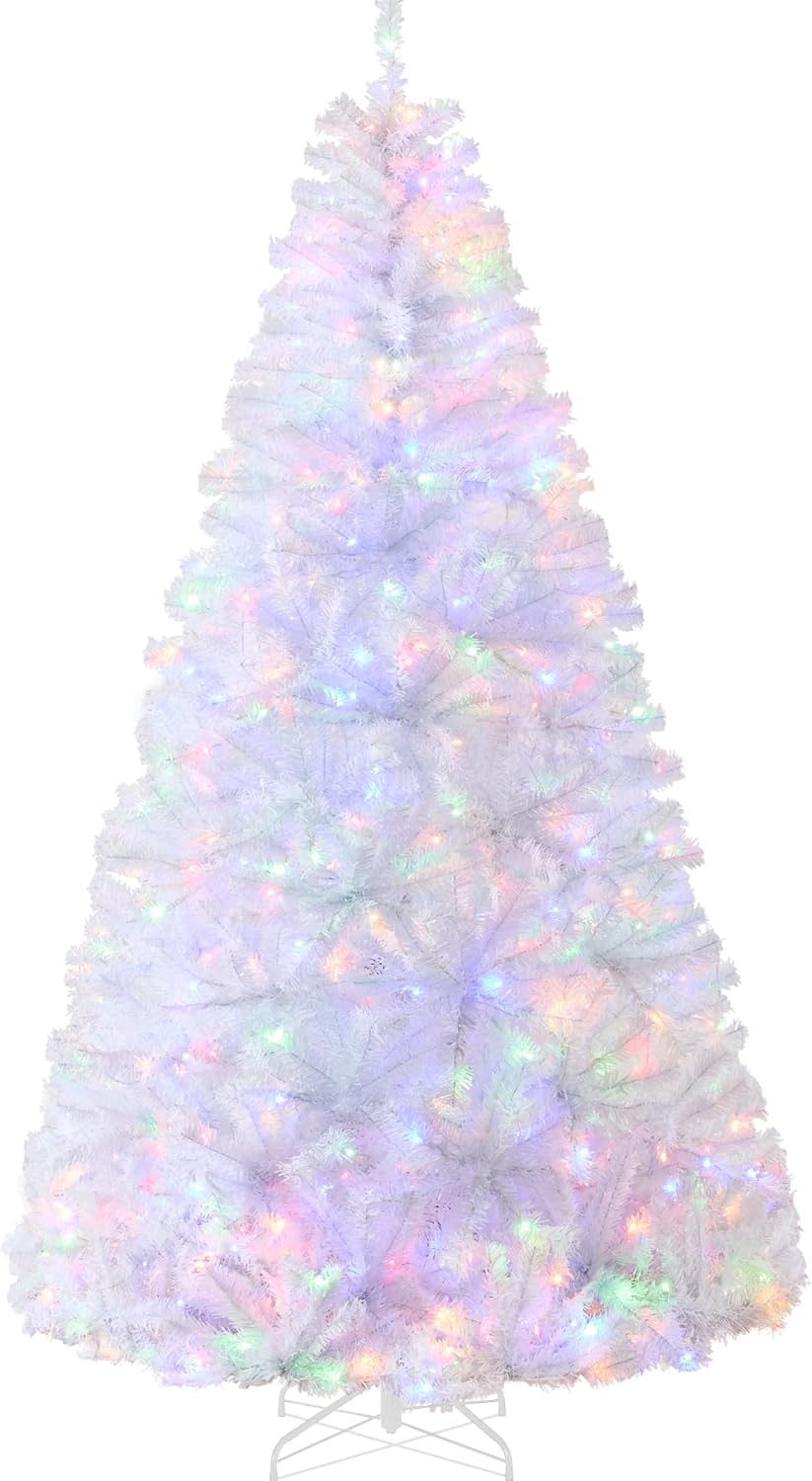 Best Choice Products 7.5ft Pre-Lit White Christmas Tree Review