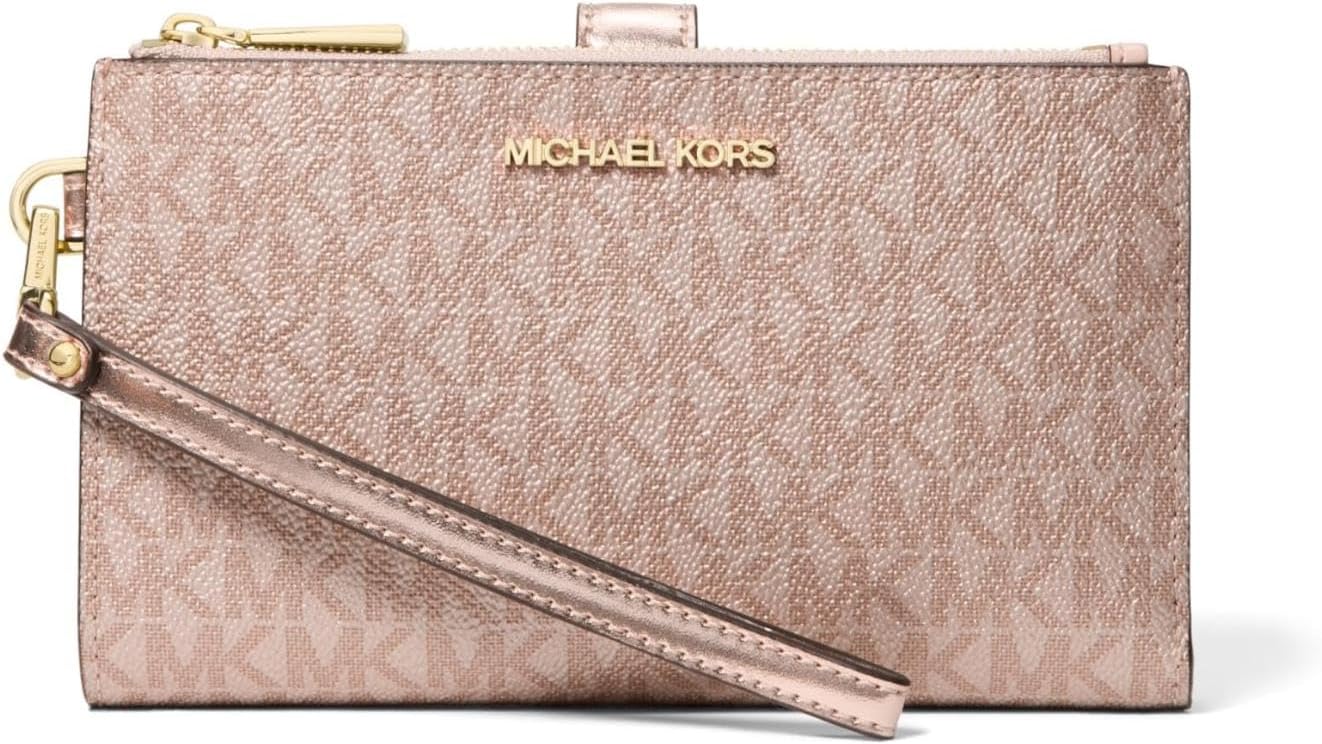 Michael Kors Womens Jet Set Double Zip Wristlet for Everyday Use