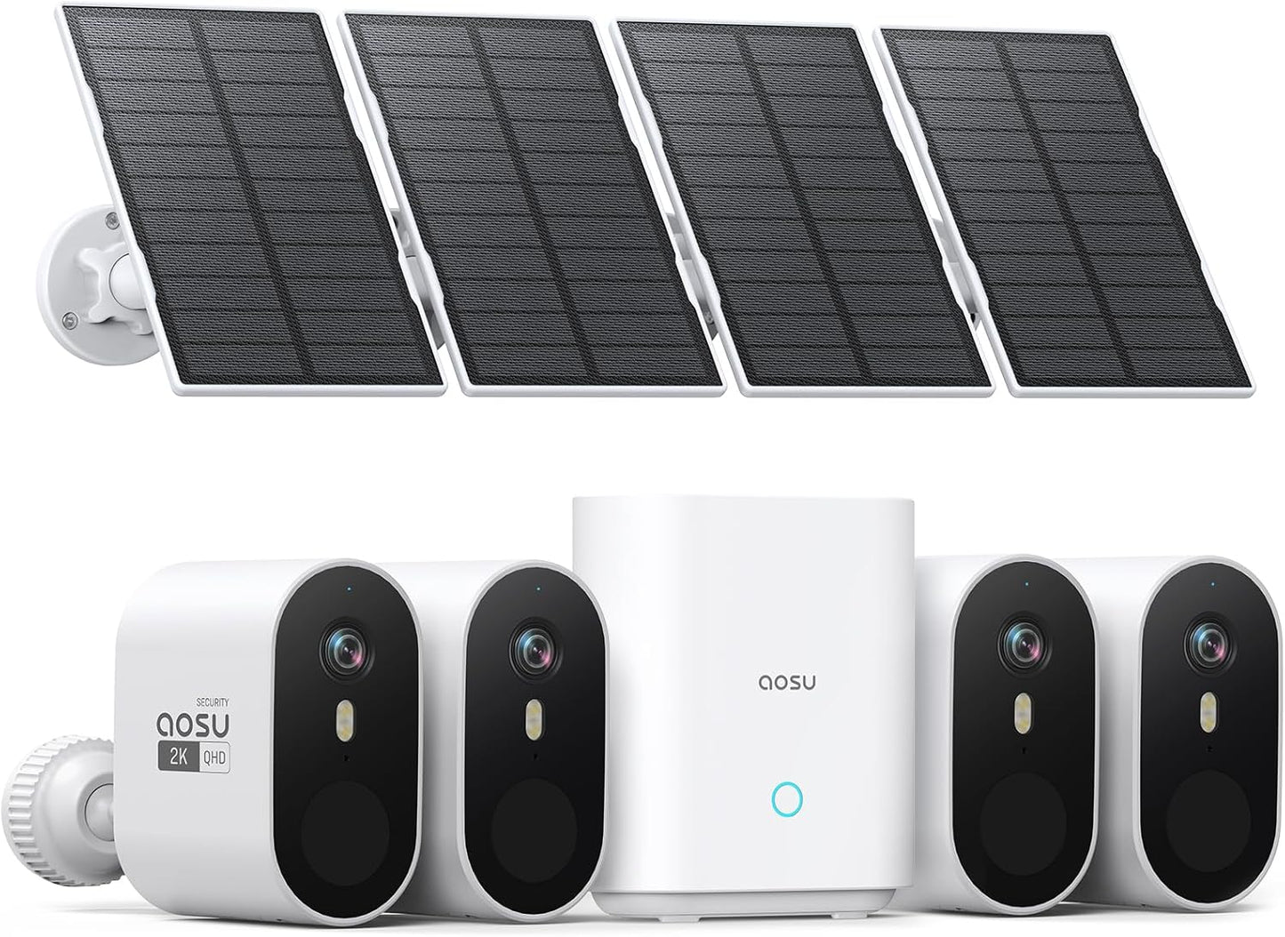 2K QHD Solar Security Cameras Wireless Outdoor System Review