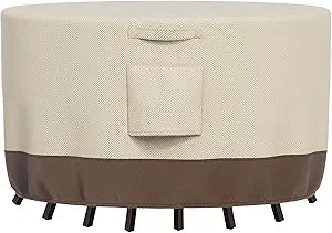 Round Waterproof Outdoor Furniture Covers for Patio Tables