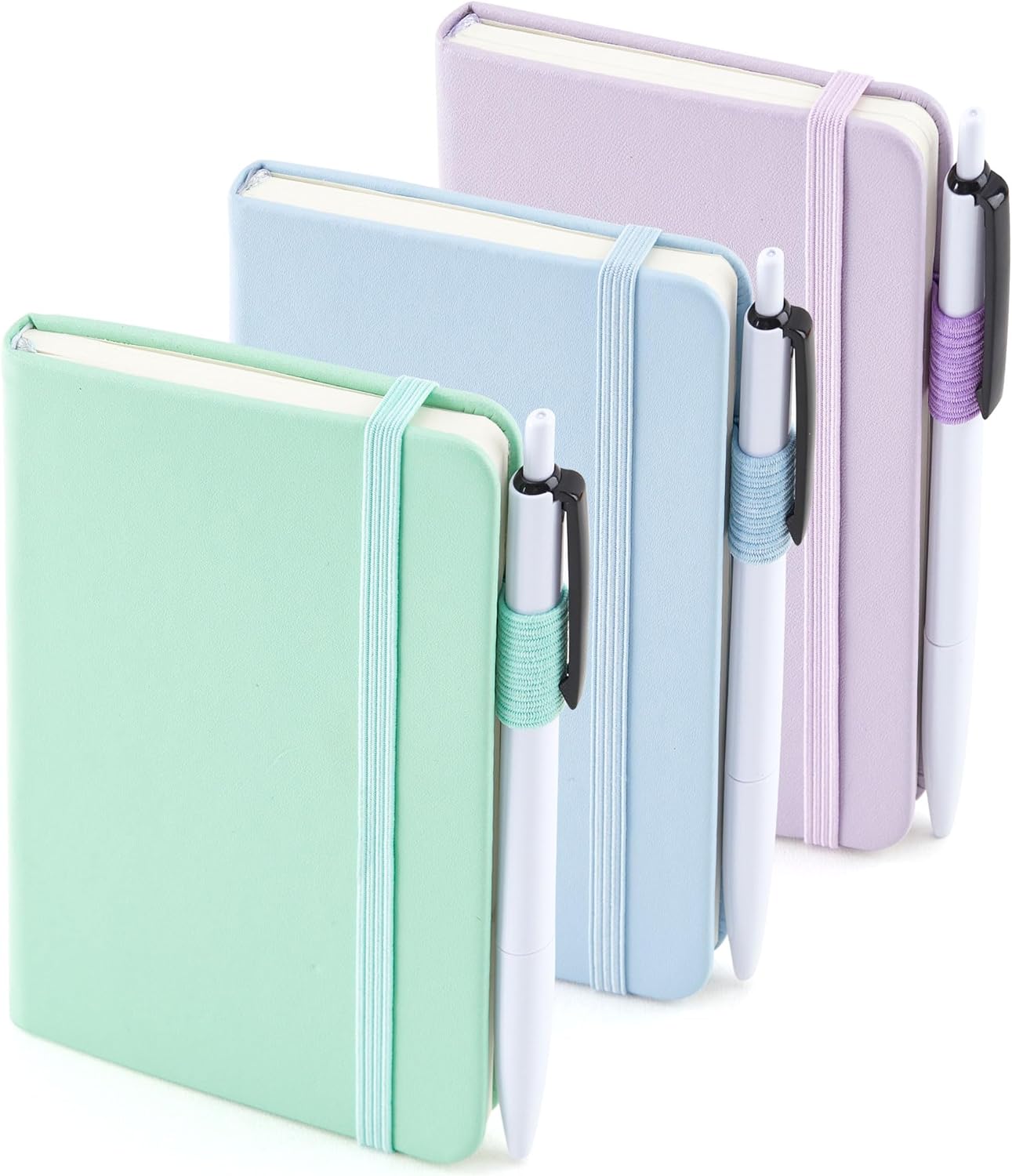 feela Mini Hardcover Journals + Pens Set | Perfect Office Notepad Trio