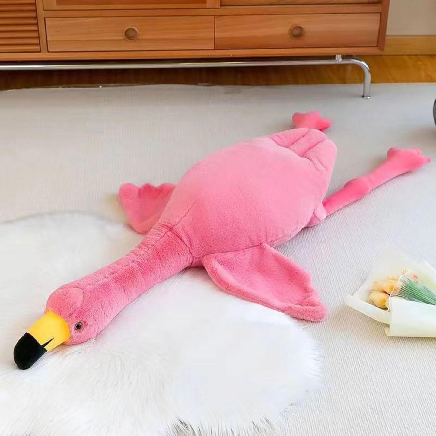 50 in Large Flamingo Stuffed Animal Plush Pillow for All Ages